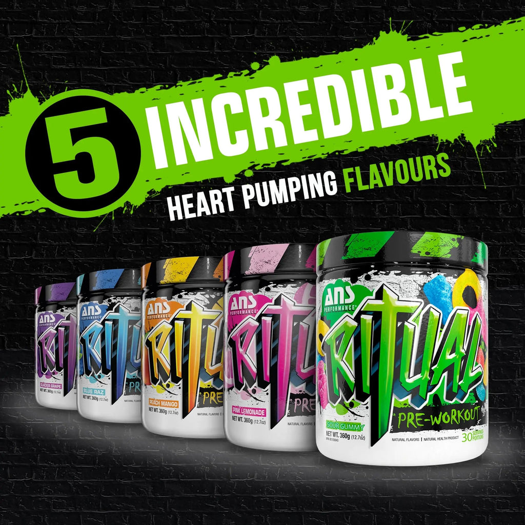 ANS Performance Ritual Pre Workout (30 Servings, 12.7 oz) - Complete Preworkout Formula ANS Performance Au supplements