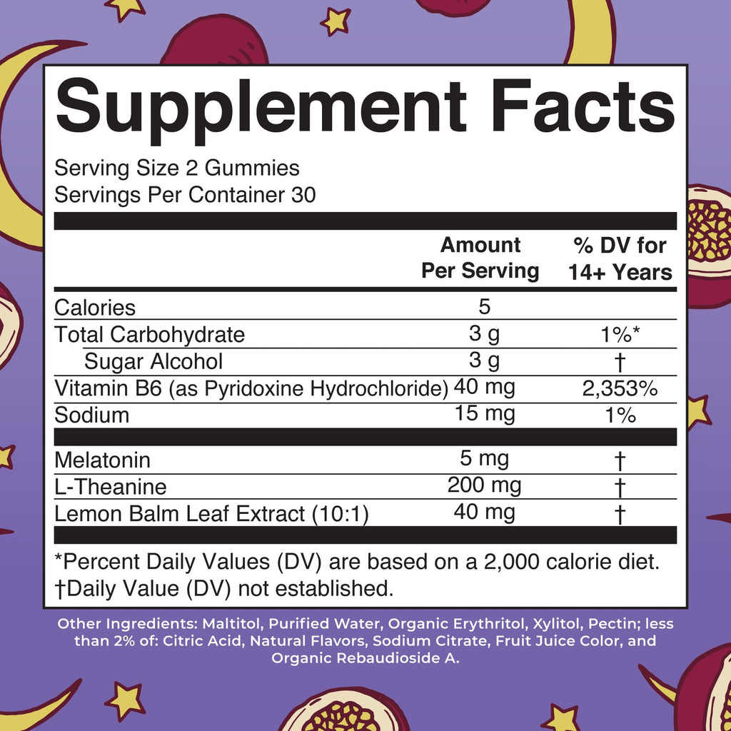 MaryRuth Organics Melatonin 5mg Sleep Gummy with L-Theanine | Lemon Balm | Vitamin B6 | Sugar-Free | Relaxation | Vegan | Non-GMO | Gluten Free | 60 Count MARYRUTH'S Au supplements