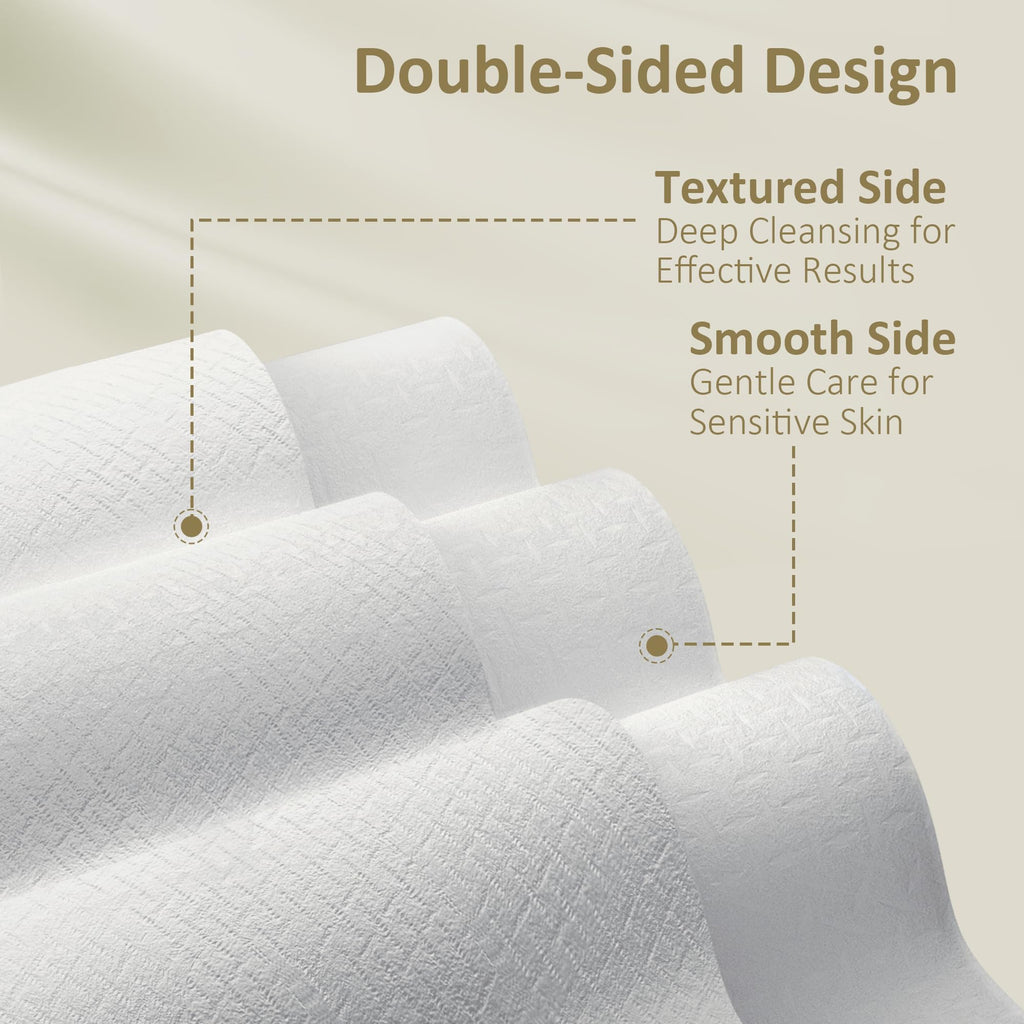 Ourmed Life Face Towels, Disposable Biodegradable Facial Towels for Sensitive Skin
