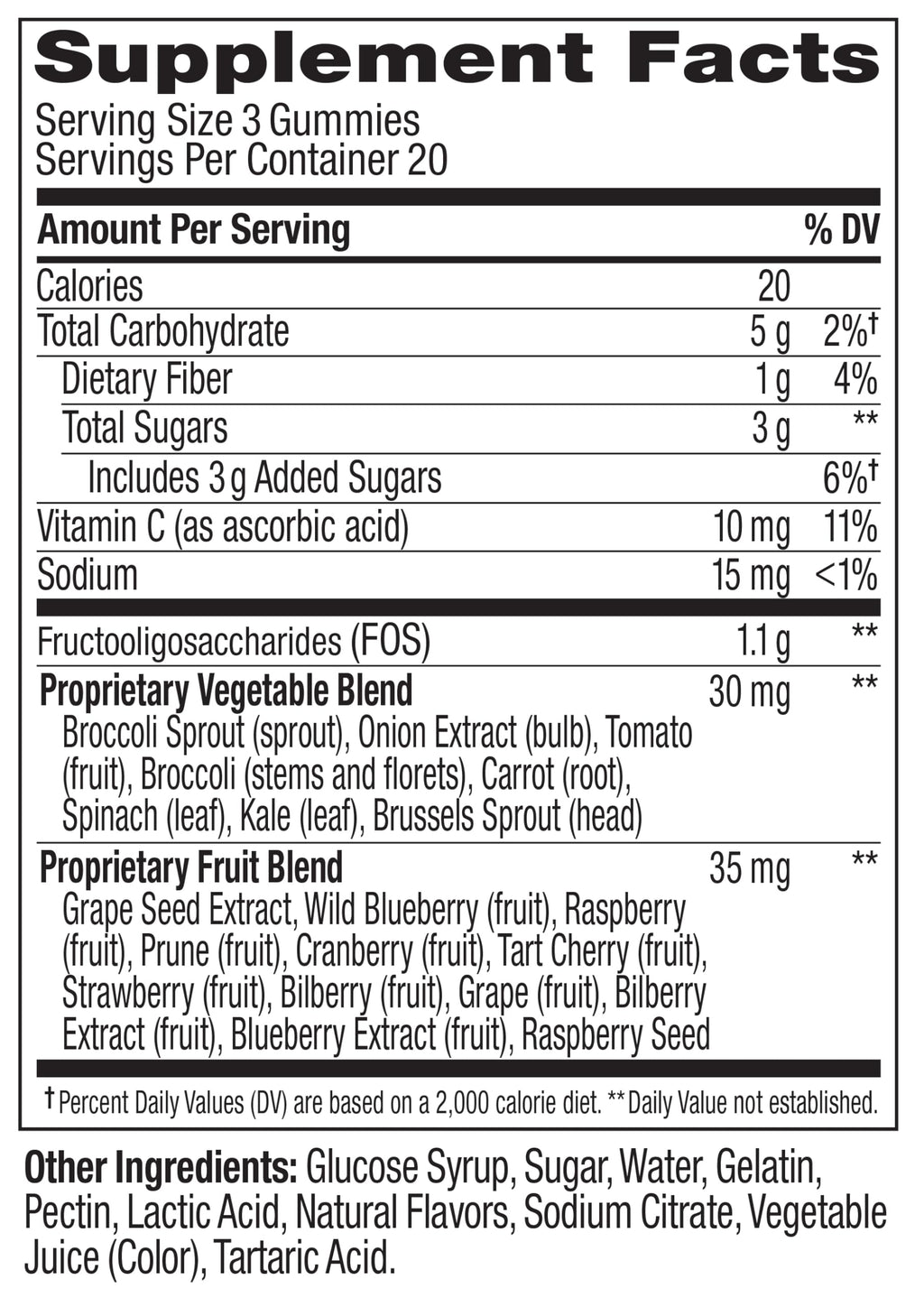 OLLY Supergood Superfoods Gummies, Supports Immune System & Digestive Health,* 15 Superfoods, Prebiotics, Vitamin C, Tropical Bliss Flavor