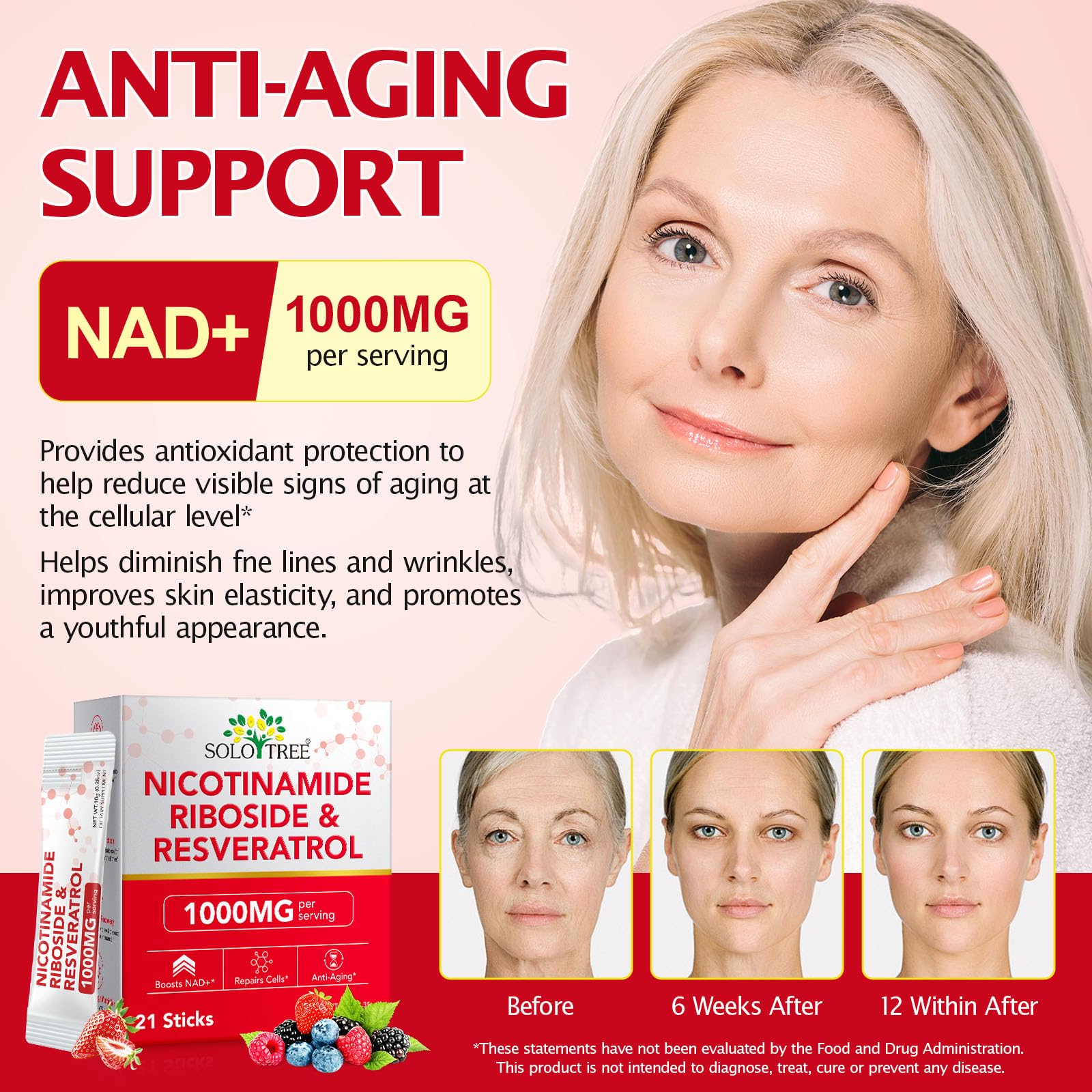 bnHUlMXw NAD Liquid Supplement,1000mg Premium Nicotinamide Riboside & Resveratrol,NAD+ Berry Flavor Drink Mix for Skin Aging Support,Boosts Cellular Energy – NAD Supplements for Men & Women,30 Packs bnHUlMXw Au supplements