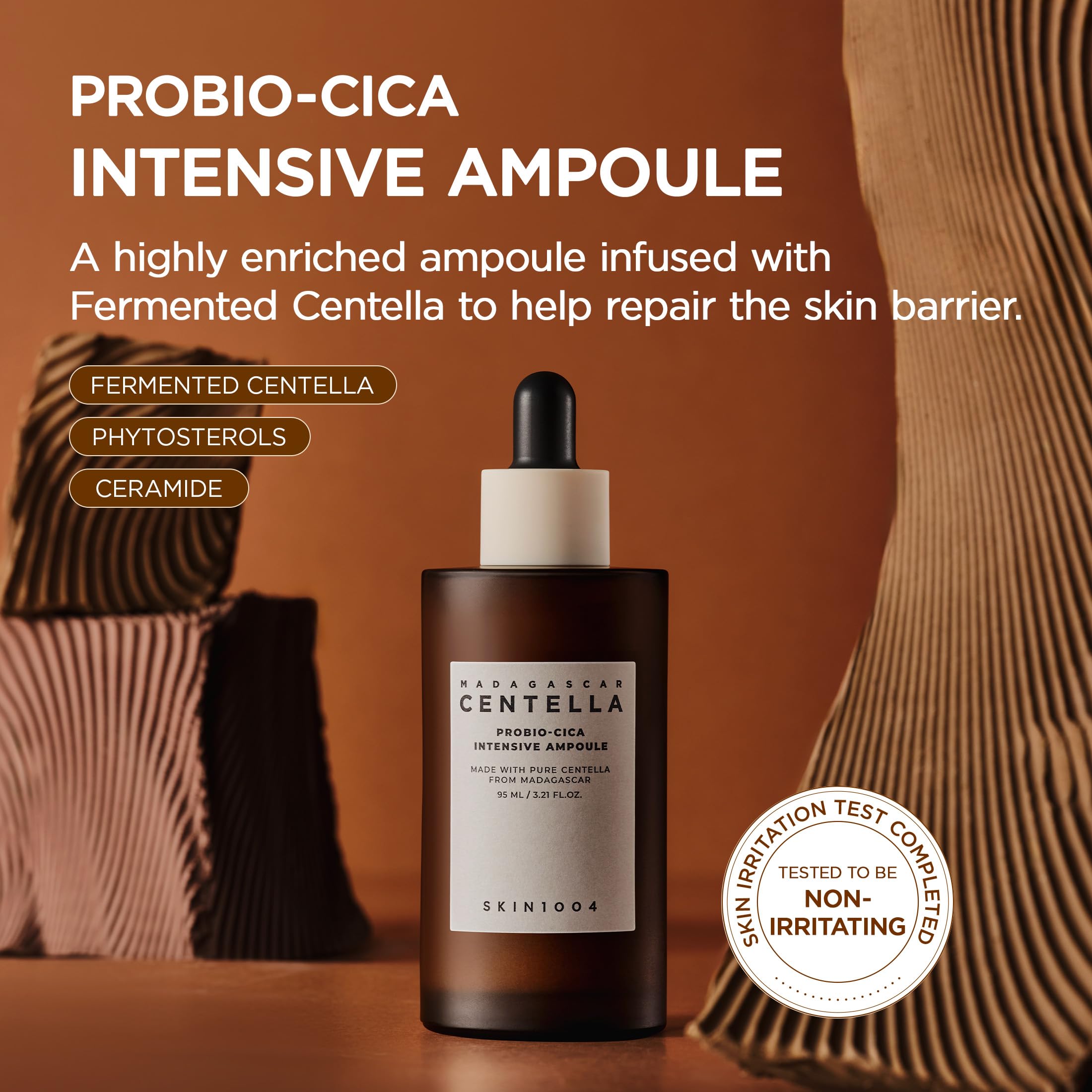 SKIN1004 Probio Cica Intensive Ampoule, Centella Serum for Face with Ceramide, Facial Serum for Nourishing & Soothing, Centella Ampoule