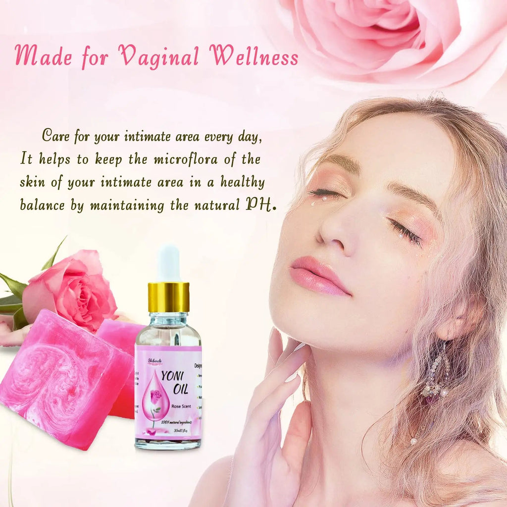 Yoni Soap Bars and Natural Yoni Oil Set, Yoni Oil Vaginal Wash for Women Feminine Wash Vaginial Shibarcle Au supplements