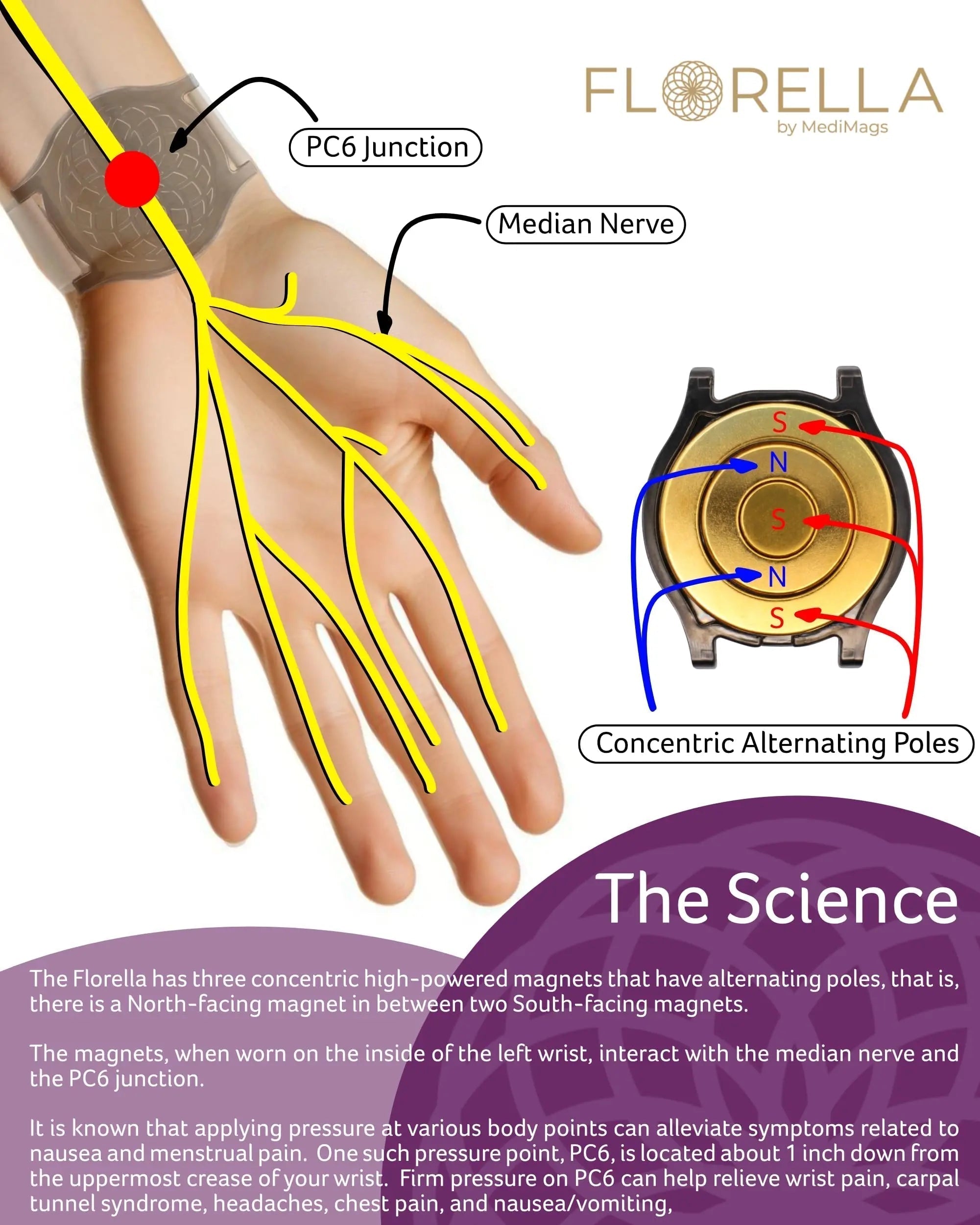 MediMags Period Pain Relief Device - Clinically Proven, All Natural Relief for A Life On The Go - The Florella Therapeutic Device Helps Alleviate The Pain from Menstrual Cramps. Florella Au supplements
