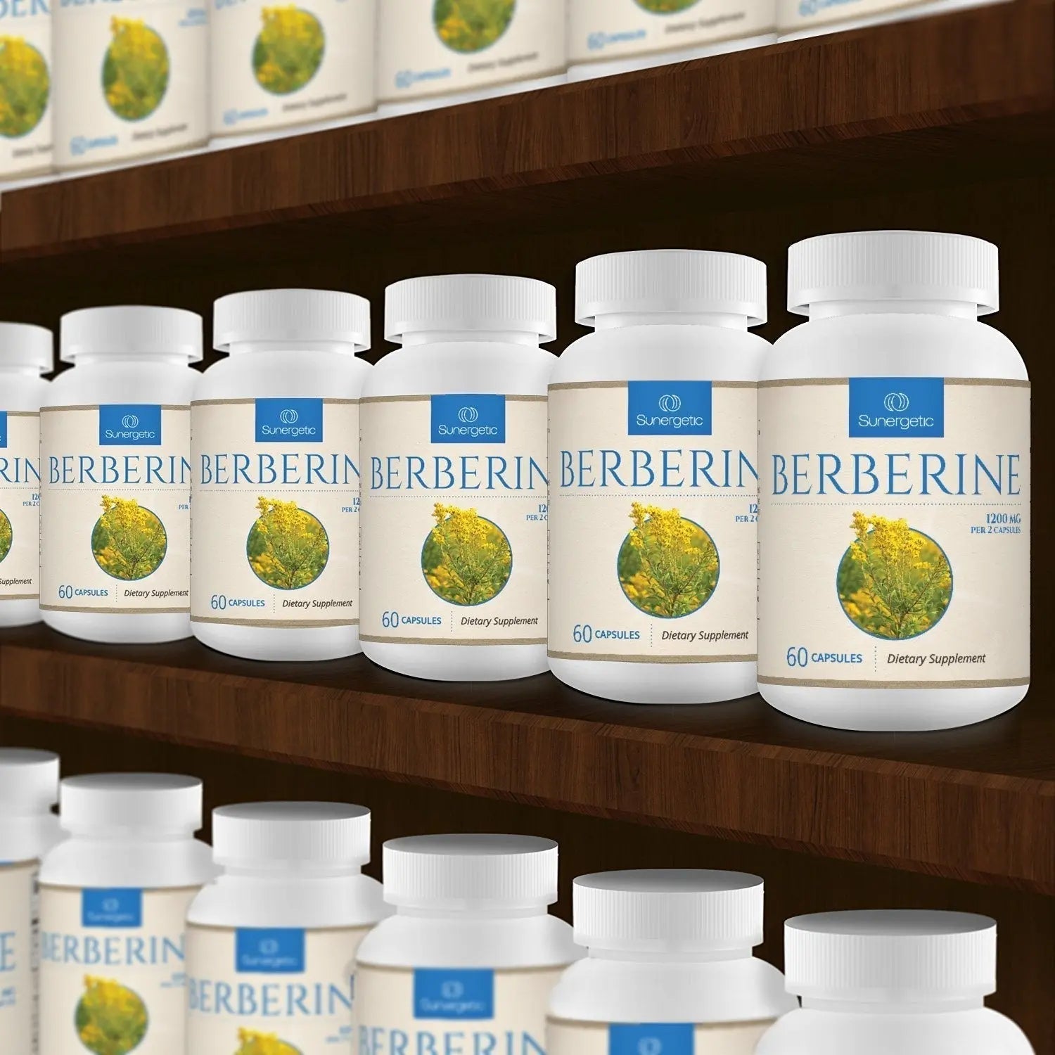 Premium Berberine Supplement - 1200mg of Berberine Per Serving - Berberine HCL Sunergetic Au supplements