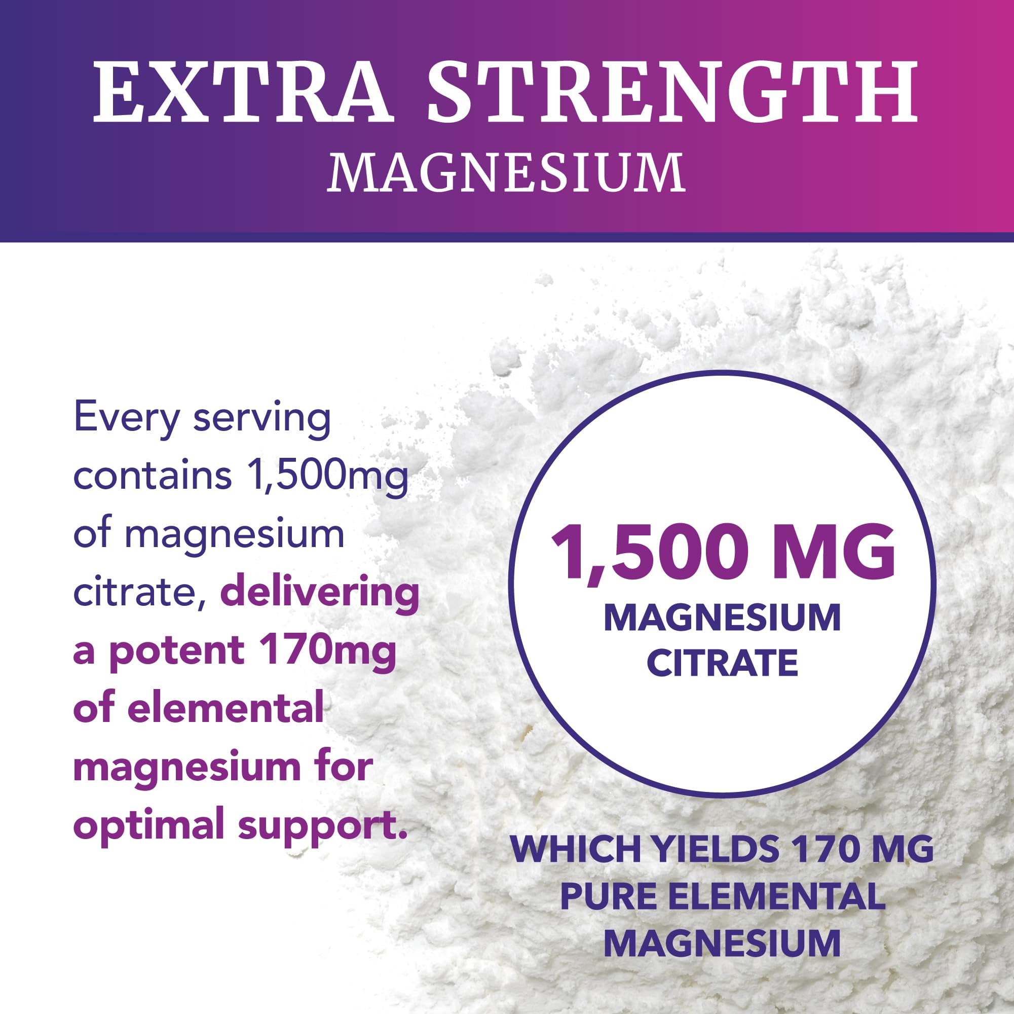 Magnesium Citrate Gummies | Extra Strength for Calm, Relaxation & Digestion | High Absorption Magnesium Gummies for Adults | Vegan, Non-GMO