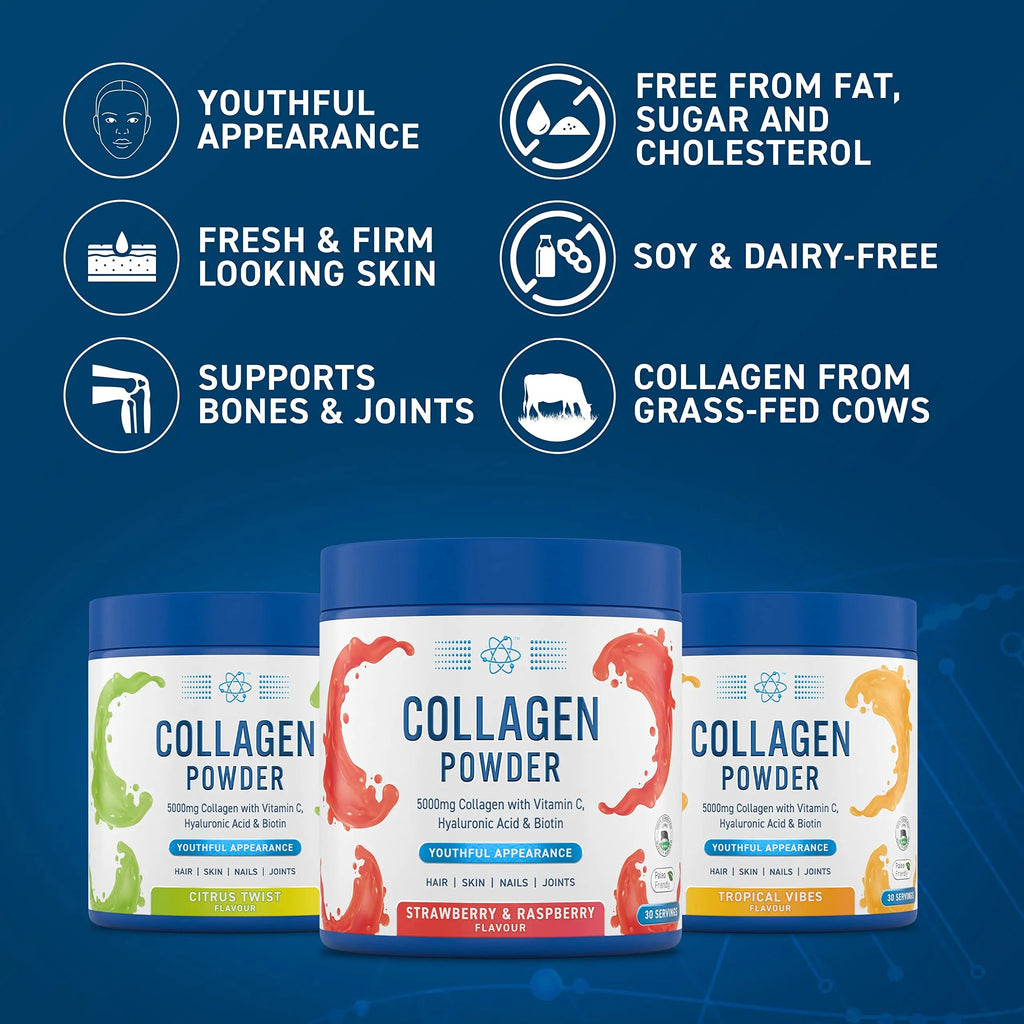 Applied Nutrition Collagen Powder - Citrus Twist Flavour - 5000mg Hydrolysed Bovine Flavoured Applied Nutrition Au supplements