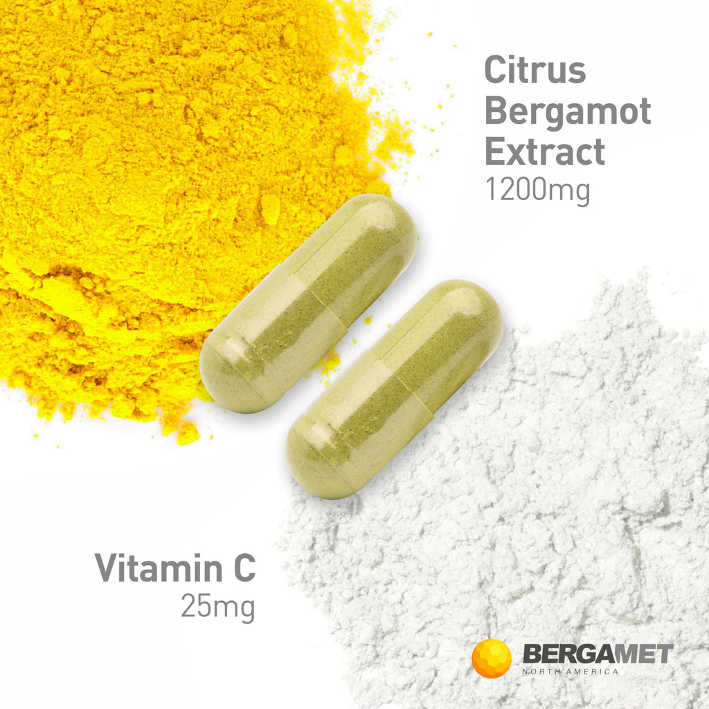 BergaMet Citrus Bergamot Supplement, 170:1 Extract, 1200mg per Serving, 80% Polyphenols, Italian Citrus Bergamot Supplement,
