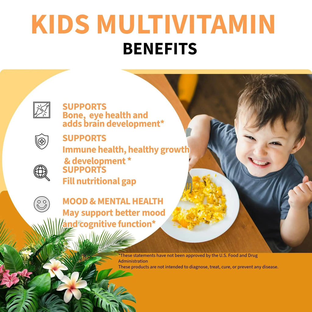 MonesAli Kids Multivitamin Gummies with Iron & Probiotics – Vegan, Gelatin-Free, Halal, Orange & Strawberry Flavors, 90 Count MonesAli Au supplements