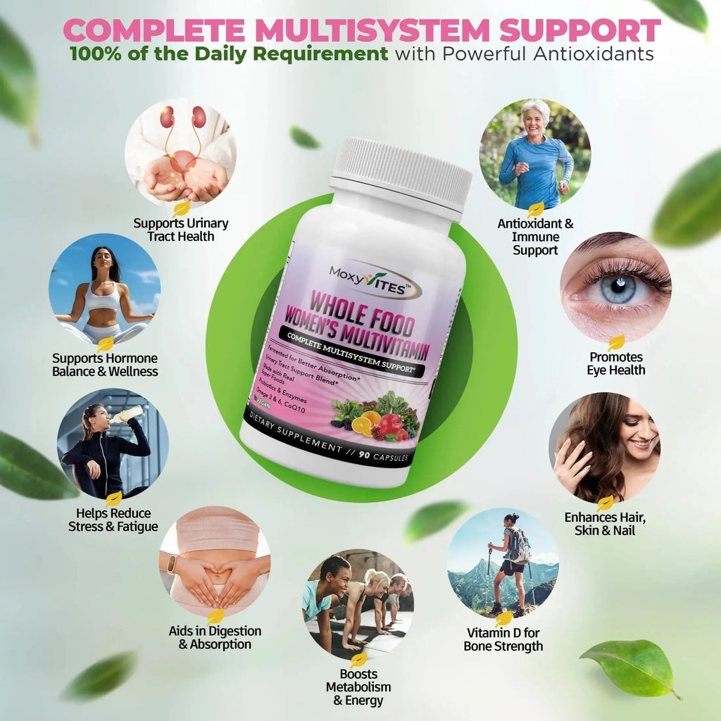 Methylated Multivitamin for Women with Iron - Womens Multivitamin with 44 Organic Whole Food & Fermented Nutrients MoxyVites Au supplements