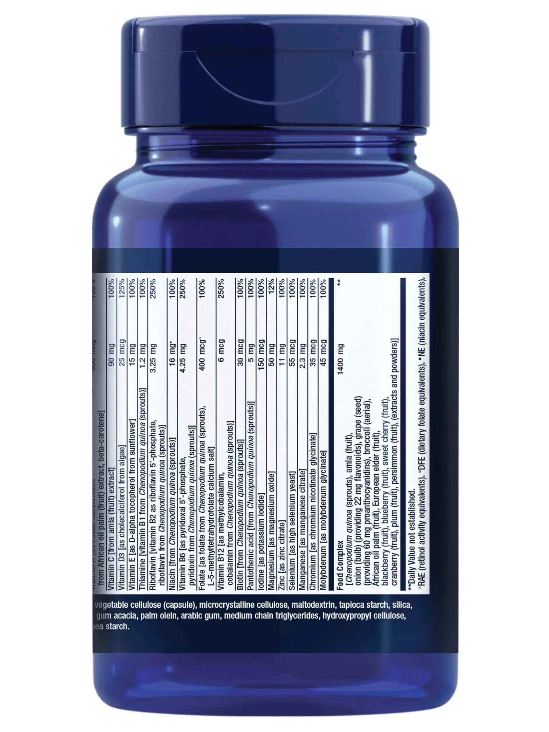 Life Extension Whole Food Multivitamin, Plant-derived Vitamin D3, A, B, C & E, Plus Minerals, Plant extracts, Stay Healthy from Head to Toe Life Extension Au supplements