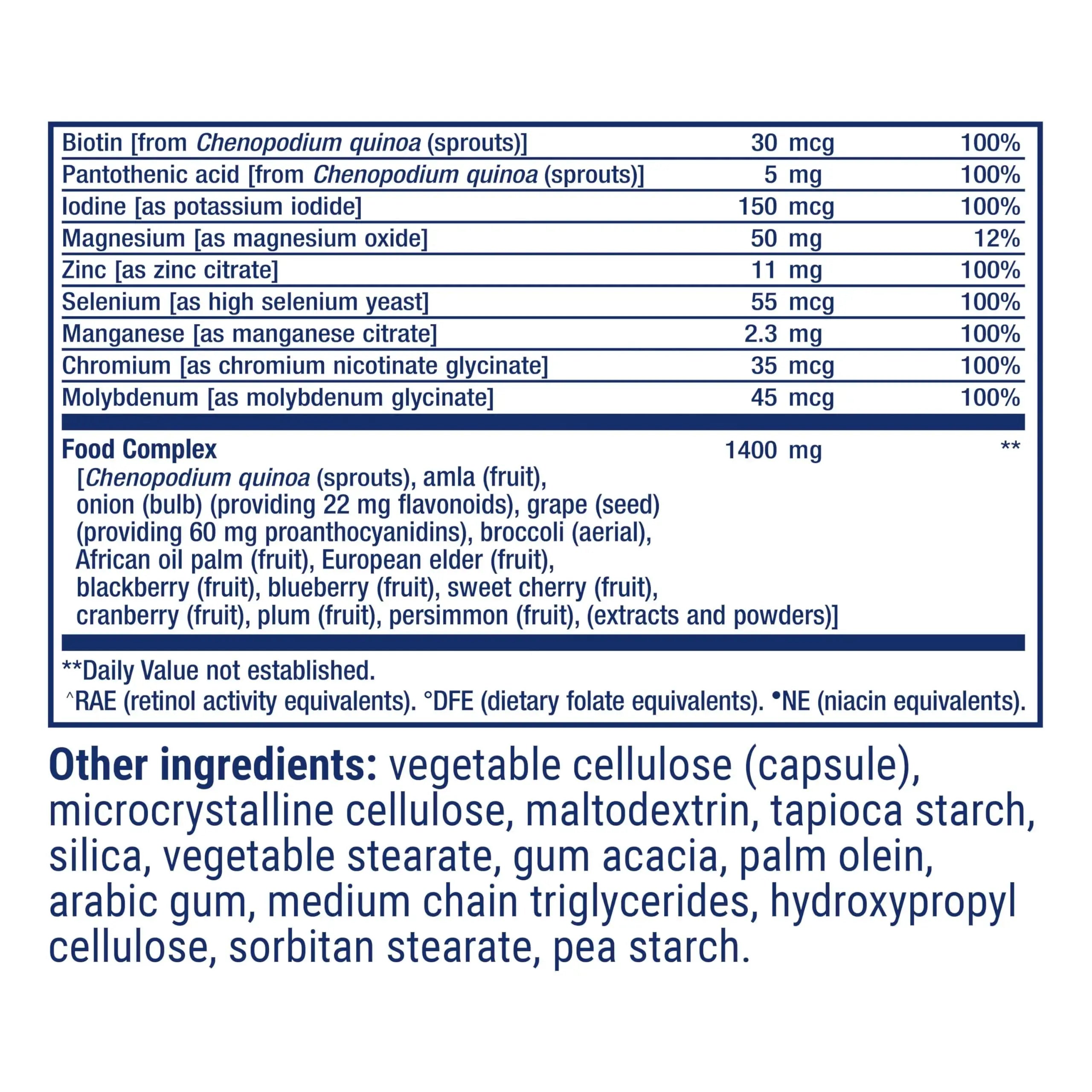 Life Extension Whole Food Multivitamin, Plant-derived Vitamin D3, A, B, C & E, Plus Minerals, Plant extracts, Stay Healthy from Head to Toe Life Extension Au supplements