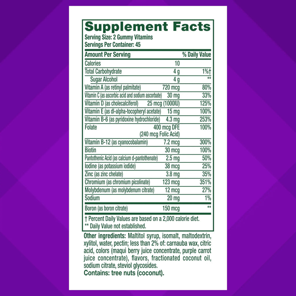 vitafusion Sugar Free Men’s Multi Daily Gummy Multivitamins, Supports Energy Metabolism, Muscle and Immune Health Vitafusion Au supplements