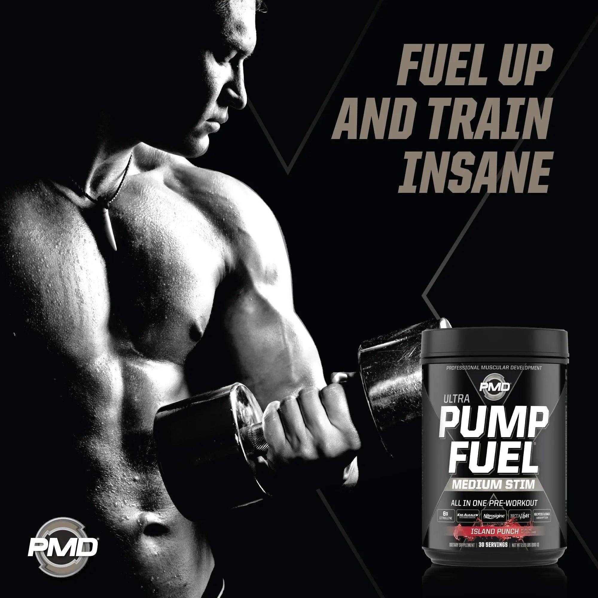 PMD Sports Ultra Pump Fuel - Pre Workout - Island Punch (30 Servings) Sports Omega PMD Au supplements