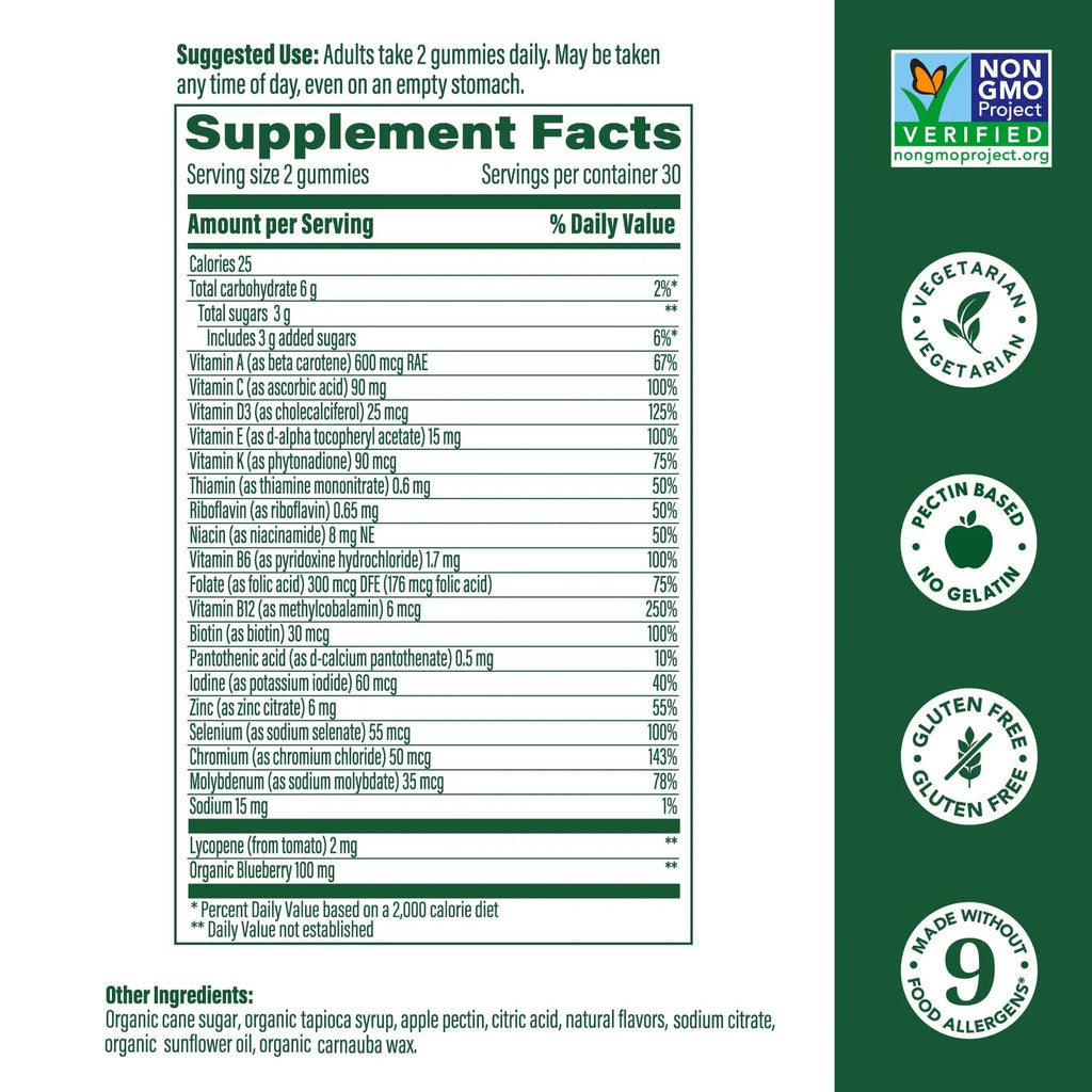Megafood, Multivitamin Mens Wild Blueberry Gummy, 60 Count MegaFood Au supplements