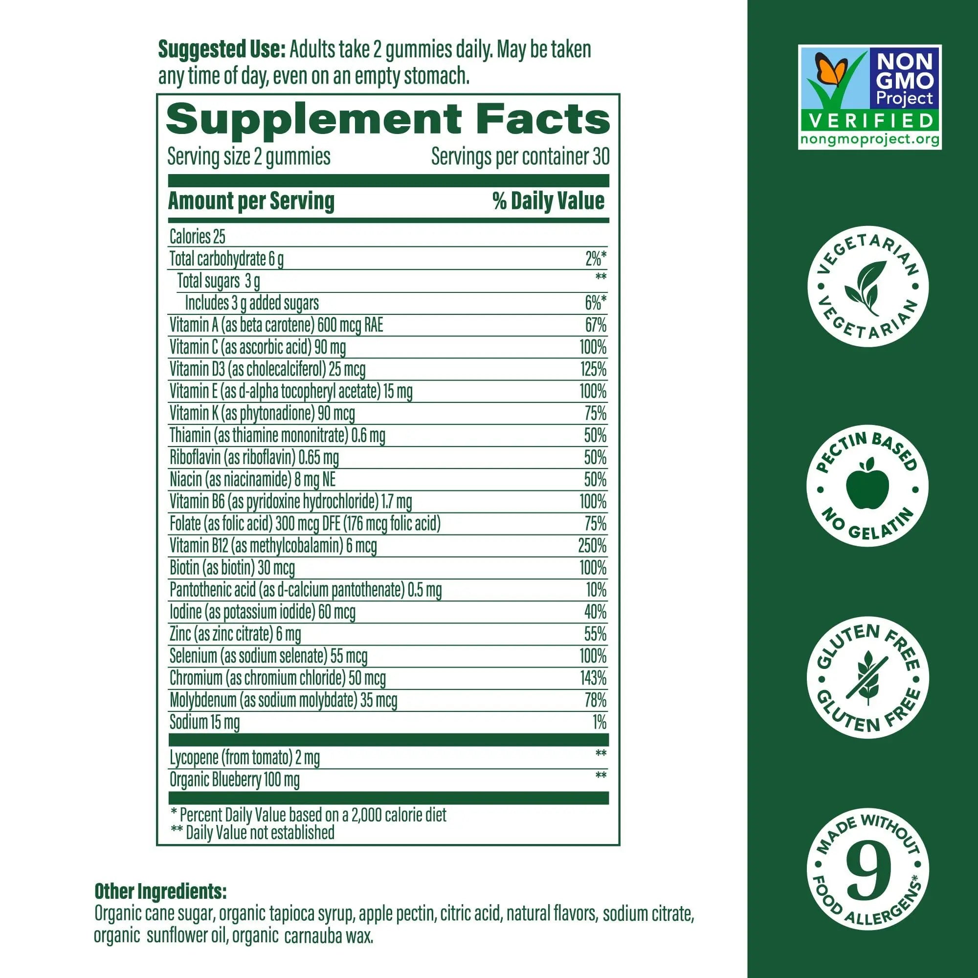 Megafood, Multivitamin Mens Wild Blueberry Gummy, 60 Count MegaFood Au supplements