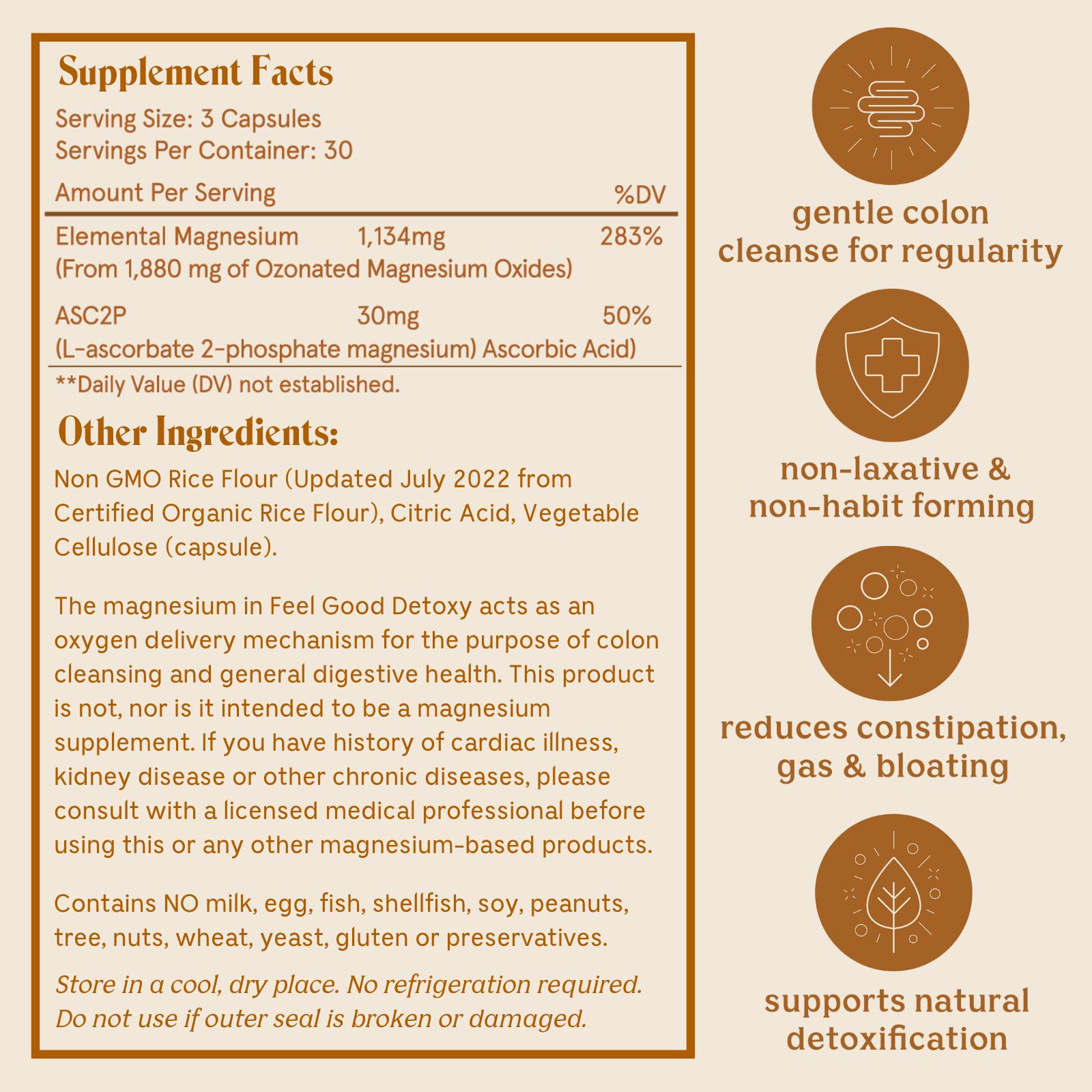 Solluna by Kimberly Snyder Oxygenated Magnesium Colon Cleanse with Asc2P — Gentle Detoxification and Bloating Relief — Fast Acting, Non-Laxative Detox for Digestive Health (90CT) Vegan & Non-GMO Solluna by Kimberly Snyder Au supplements