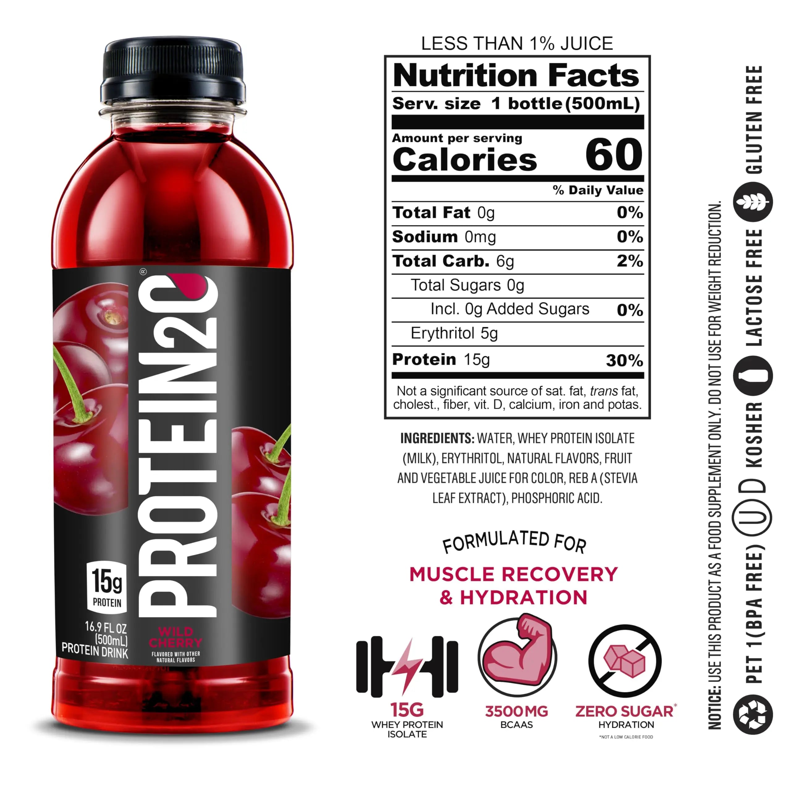 Protein2o 15g Whey Protein Isolate Infused Water, Ready To Drink, Sugar Free Protein2o Au supplements