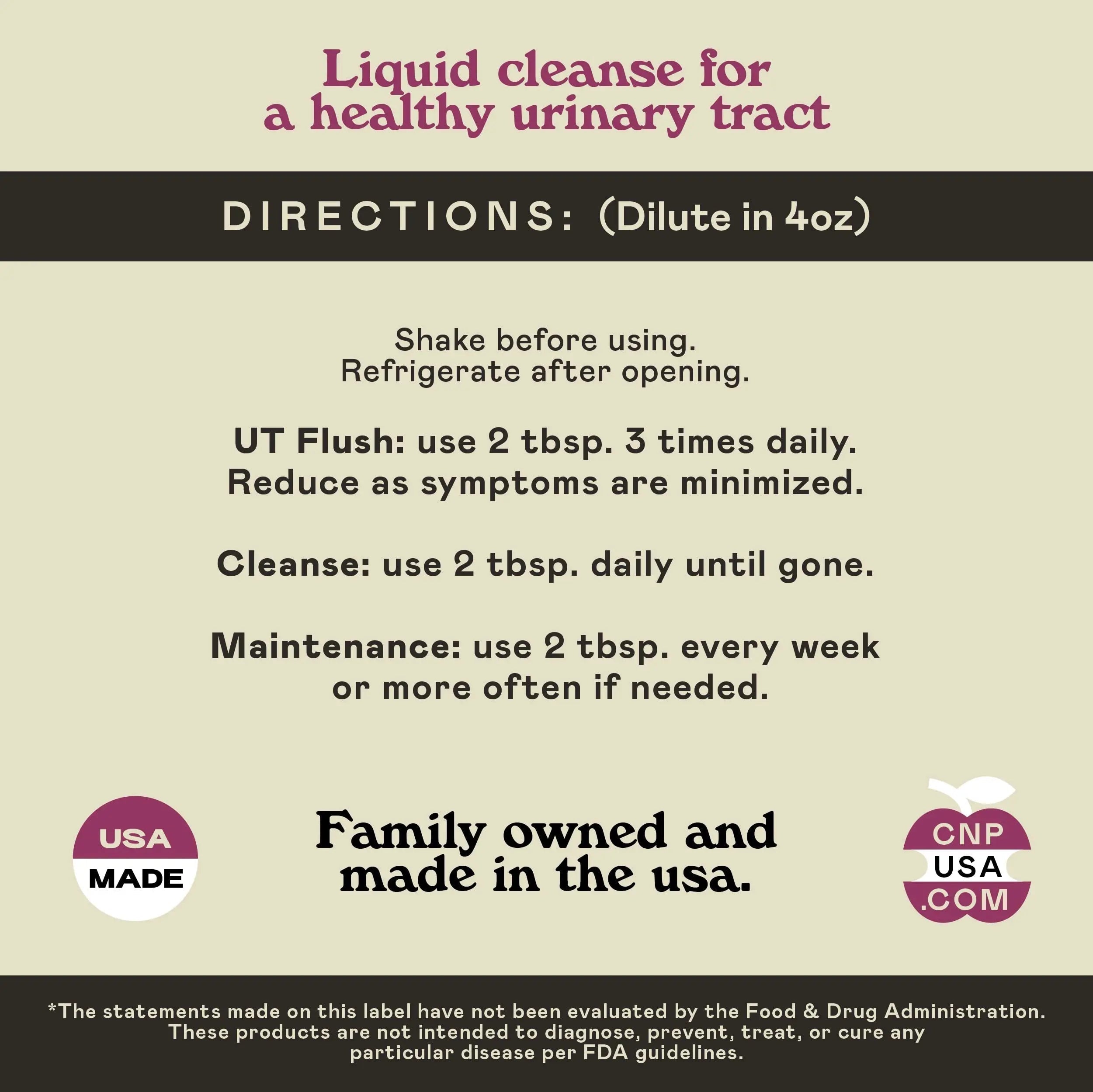 Complete Natural Products Urinary Tract Complete 8oz - Liquid Supplement for a Urinary Tract Cleanse, Defense, Health, and Treatment with Organic Cranberry & Organic D-Mannose Complete Natural Products Au supplements