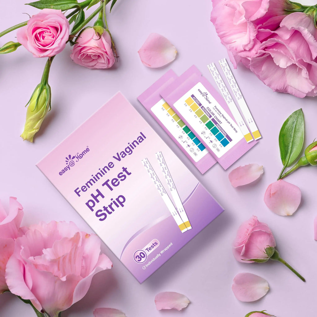Easy@Home Vaginal pH Test -30 Strips | BV Test Kit at Home for Women | Yeast Infection Test + pH Balance Easy@Home Au supplements