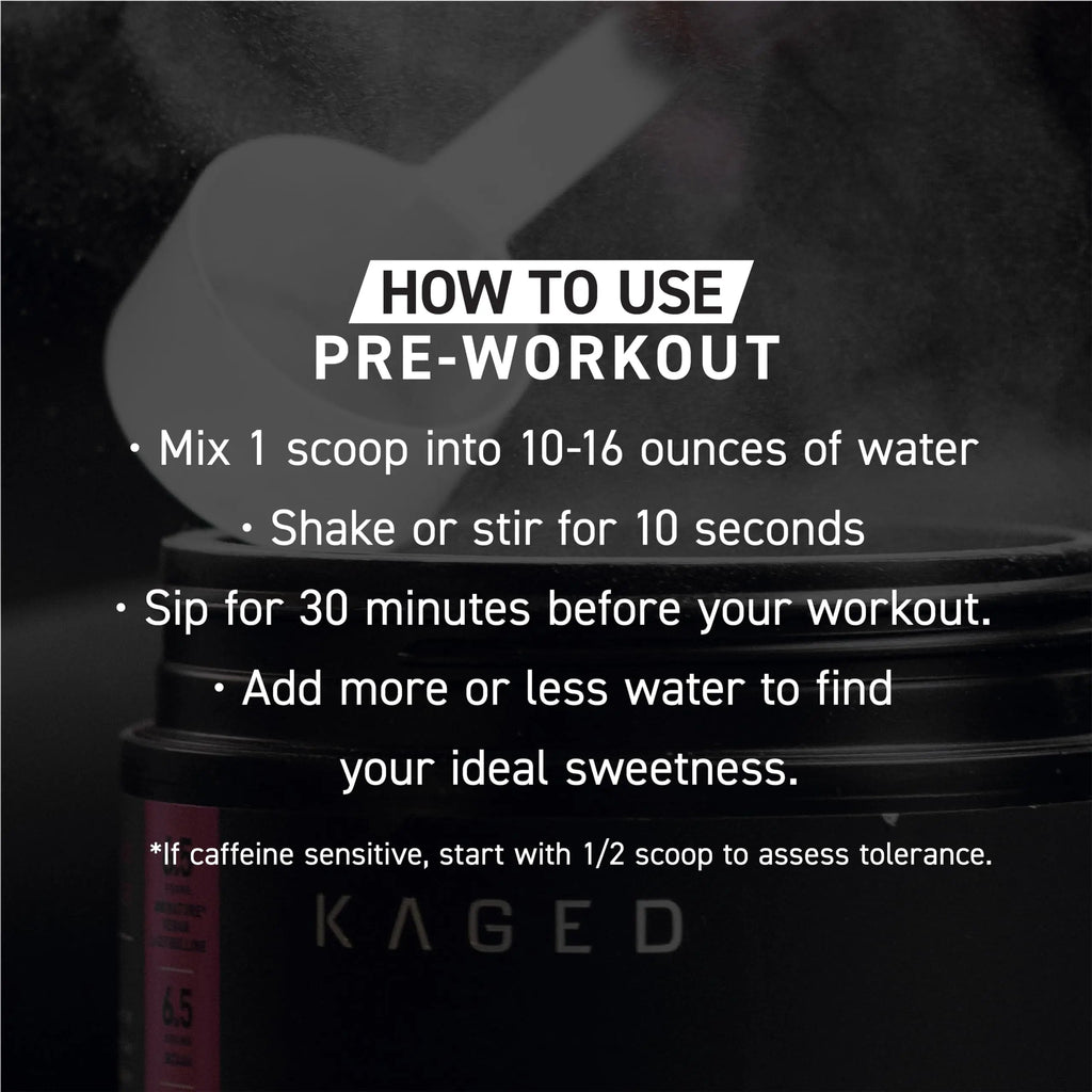 Kaged Stimulant Free Pre Workout Powder | Fruit Punch | Pre-Kaged | Formulated with Creatine, Beta Alanine | No Jitters | 20 Servings Kaged Au supplements