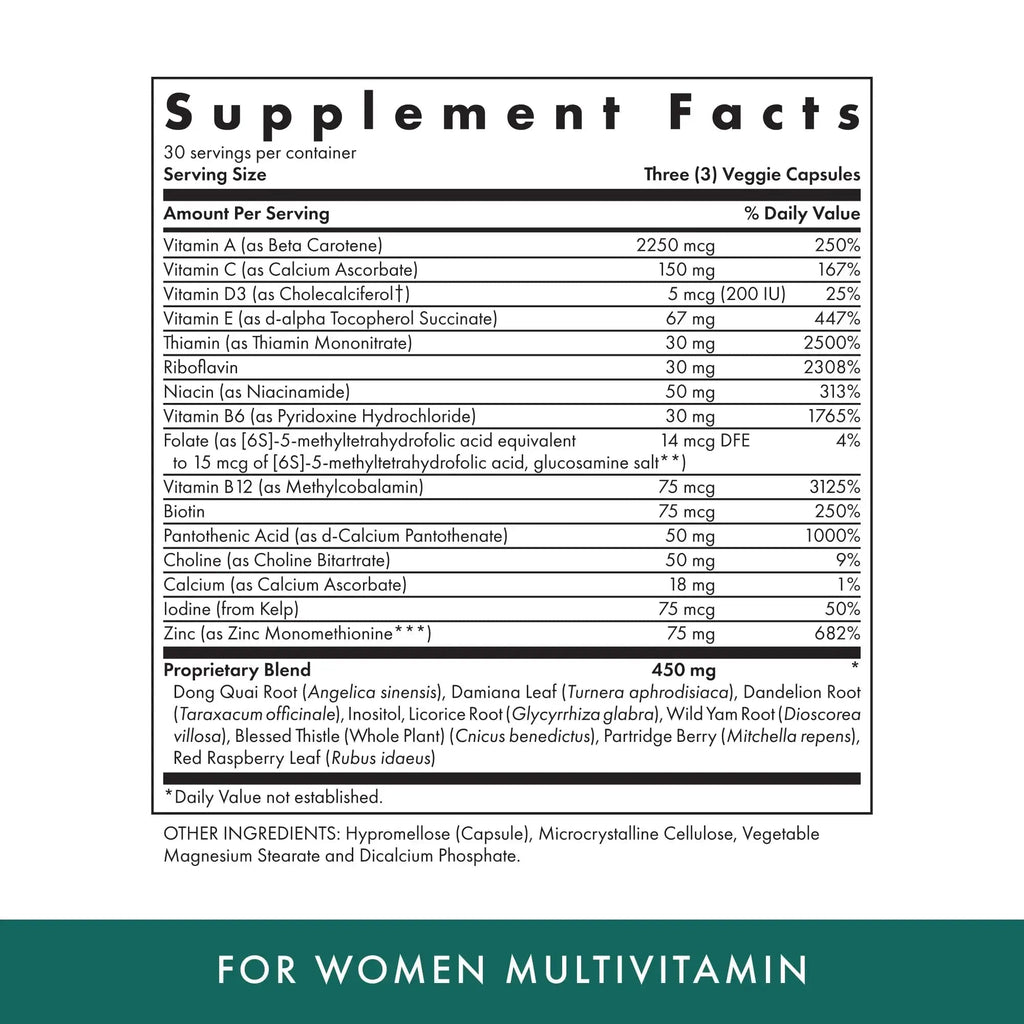 MICHAEL'S Health Naturopathic Programs for Women Multivitamin ? 90 Vegetarian Capsules ? Support for Energy, Hair, Skin and Nails ? 30 Servings MICHAEL'S Au supplements