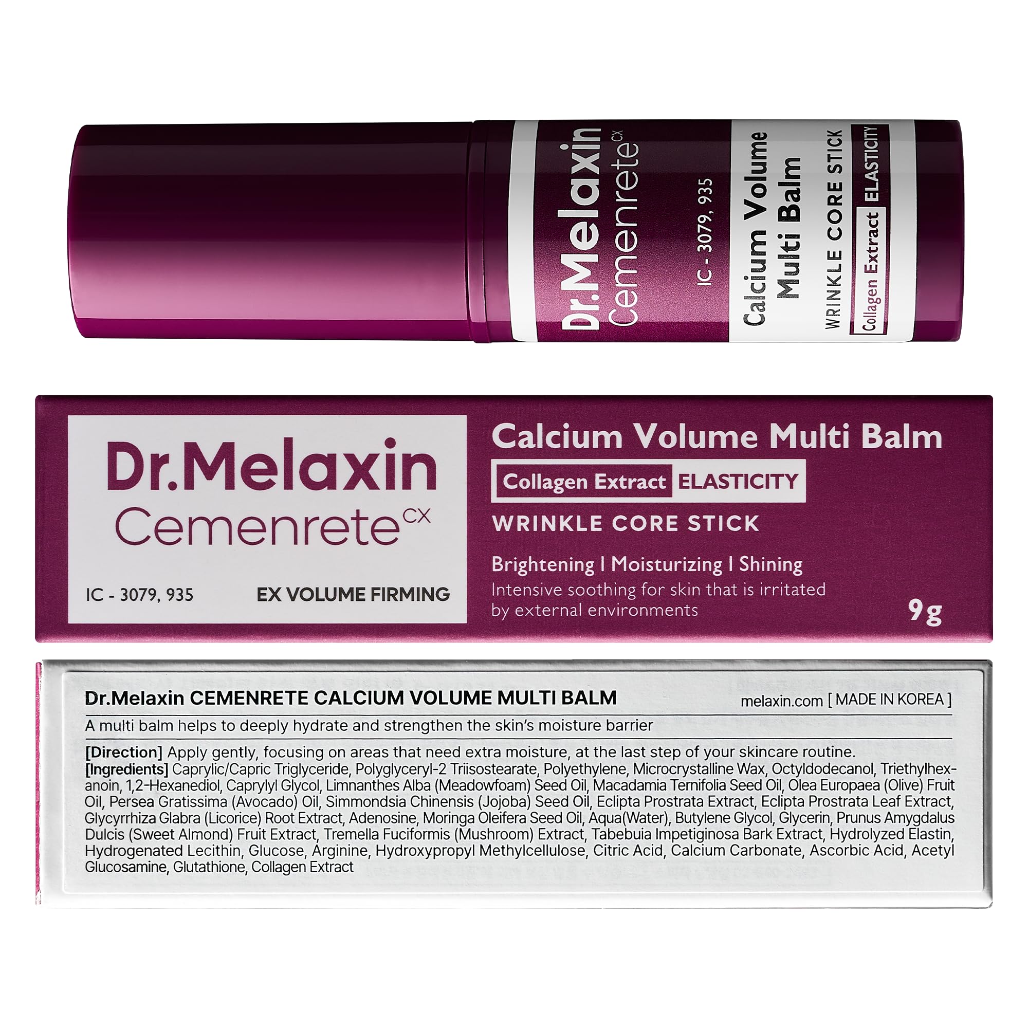 Dr.Melaxin Cemenrete Calcium Multi Balm 9g Korean Skin Care All In One Calcium Volume