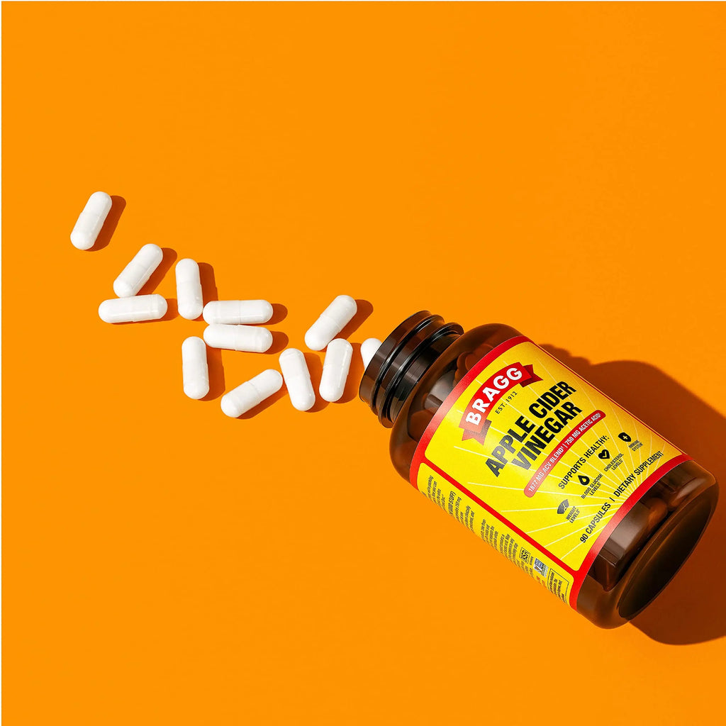 Bragg Apple Cider Vinegar Capsules - Vitamin D3 & Zinc - 750mg of Acetic Acid – Immune Bragg Au supplements