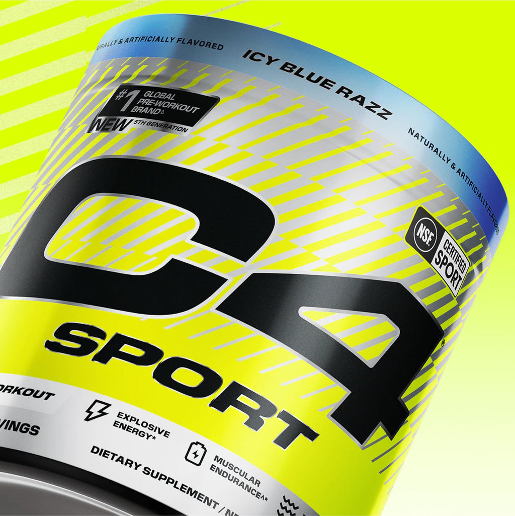 C4 Sport Pre Workout Powder - NSF Certified for Sport - Elite Hydration - 200mg Caffeine + Creatine + Beta-Alanine - Electrolytes and Energy Supplement