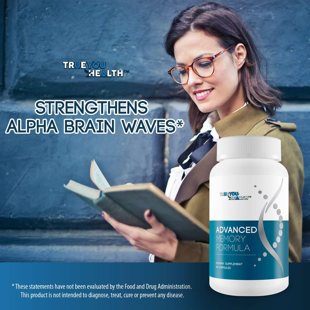 Advanced Memory Formula - by True You Health - Our Best Memory & Brain Formula - Formulated with Ginkgo Biloba and Other Premium Ingredients for Cognitive Performance, Focus, and Clarity True You Health Au supplements