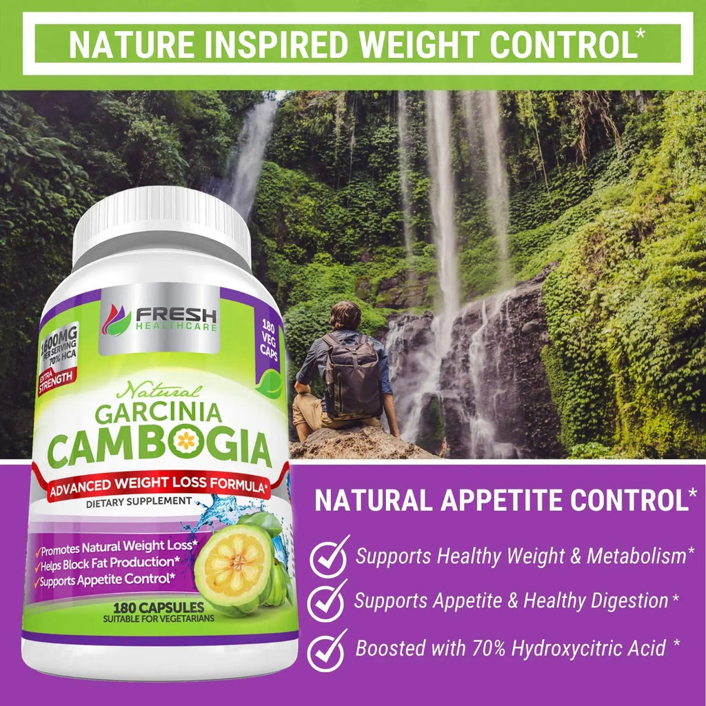 Fresh Healthcare 100% Pure Garcinia Cambogia Extract - All Natural Appetite Suppressant FRESH HEALTHCARE Au supplements