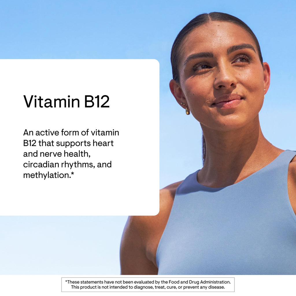 THORNE - Vitamin B12 - as Methylcobalamin - Supports Heart & Nerve Health, Blood Cell Function, Restful Sleep & Methylation* - Third-Party Certified