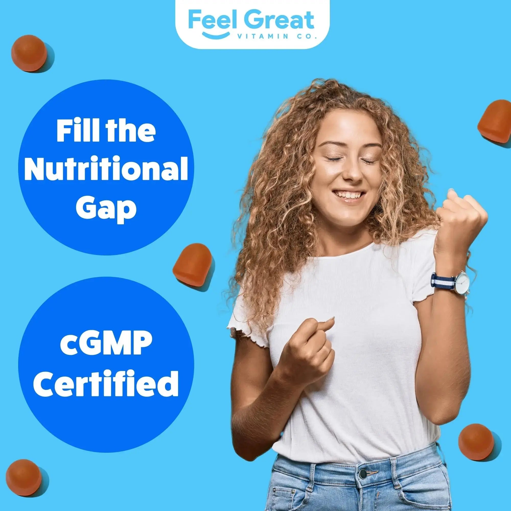 Feel Great Teen Vitamins Multivitamin Gummies | Citrus & Strawberry Flavor for Teen Boys & Girls | for Bone, Muscle & Immune Support | The Feel Great Vitamin Company Au supplements