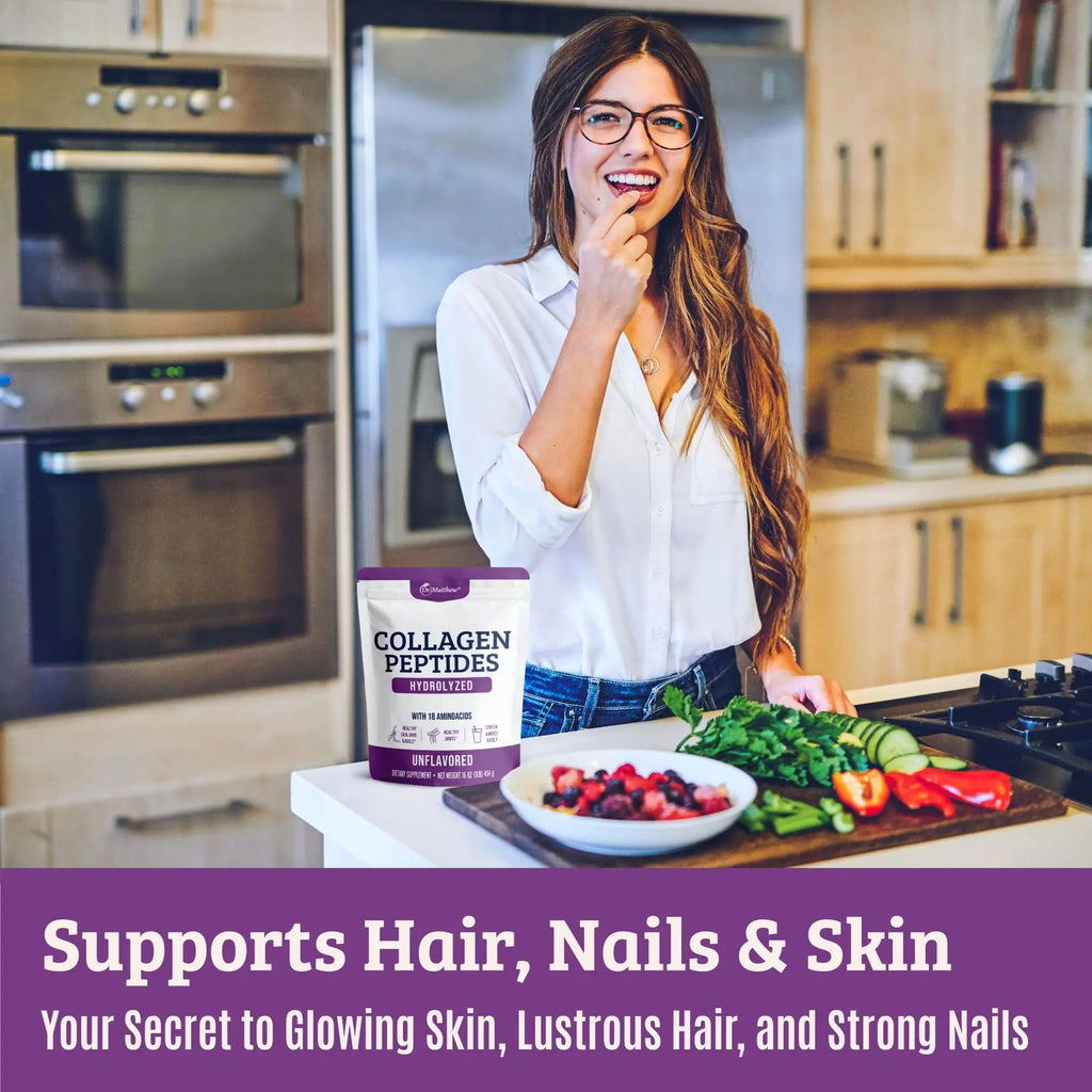 Collagen Protein Powder. Grass Fed Collagen Powder for Women & Men. Hydrolyzed Dr. Matthew Au supplements