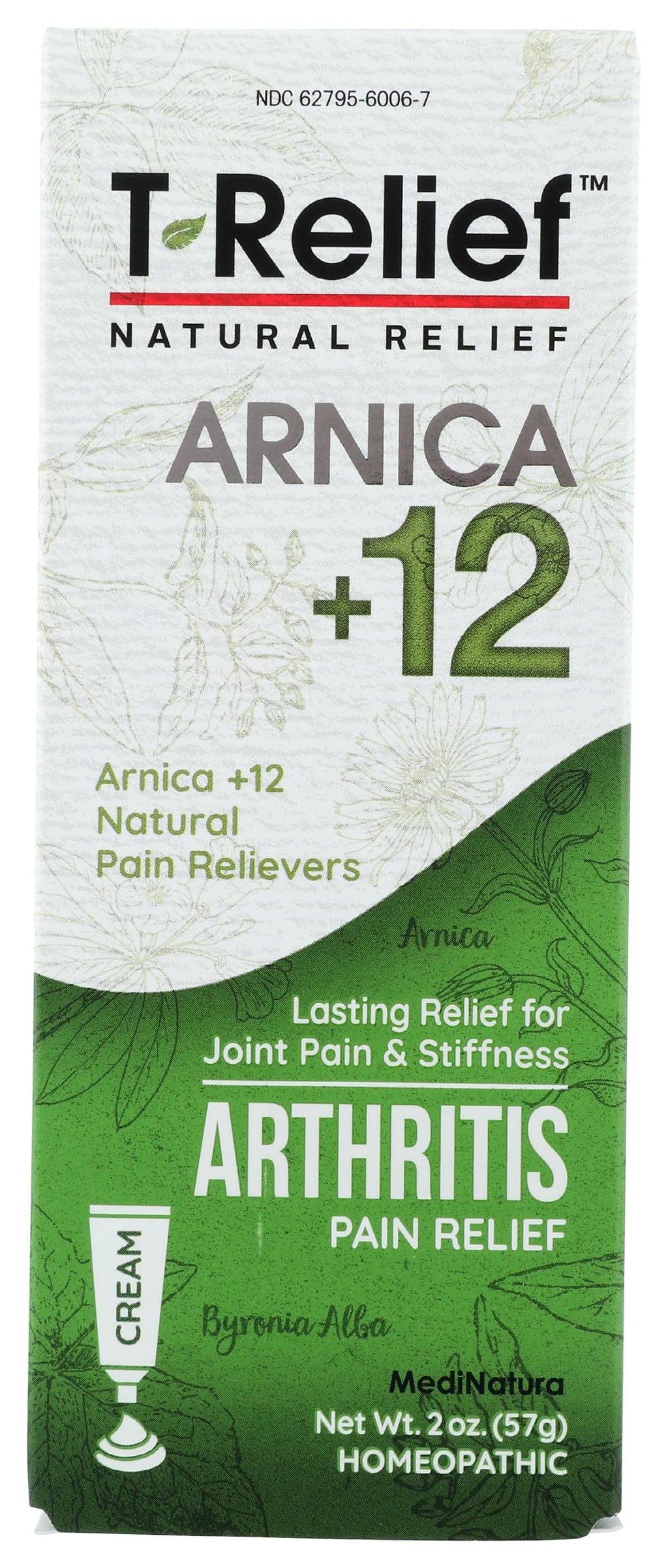 T-Relief Extra Strength Arthritis Cream Arnica +12 Pain Relieving Natural Medicines Help Soothe Soreness Stiffness Aches & Pains in Joints Naturally - 3 oz MediNatura Au supplements