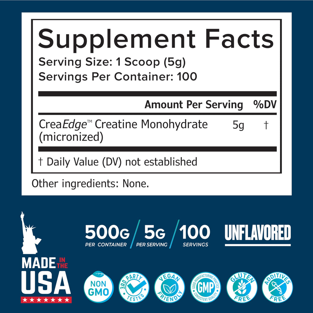 Creatine Monohydrate Powder 500g – Supports Muscle Growth, Strength & Cognitive Function*, 5g per Serv - 100 Servings, Pure Micronized Creatine for Enhanced Performance, Unflavored, 17.9 oz SCHIFFER HEALTH Au supplements