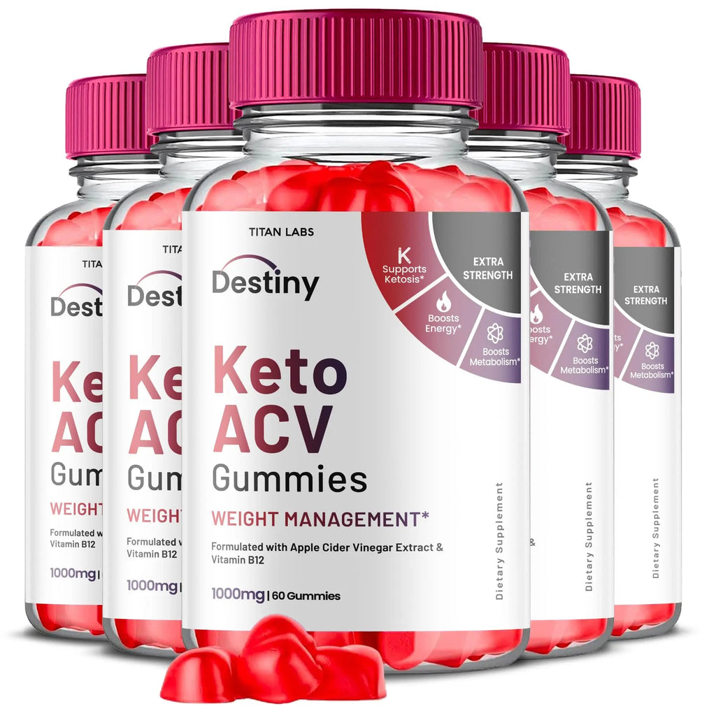 (5 Pack) Destiny Keto ACV Gummies, Destiny Keto ACV Gummies Advanced Weight Loss Titan Labs Au supplements