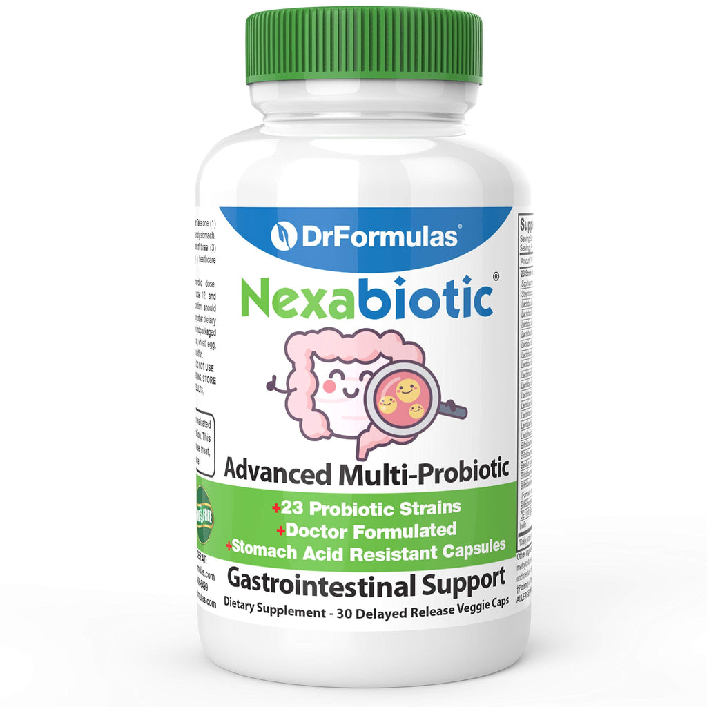 DrFormulas Nexabiotic 23 Multi Probiotic for Women and Men - Dr. formulated with Lactobacillus Acidophilus, Bifidobacterium Infantis, Saccharomyces Boulardii, 17.25 Billion CFUs DrFormulas Au supplements