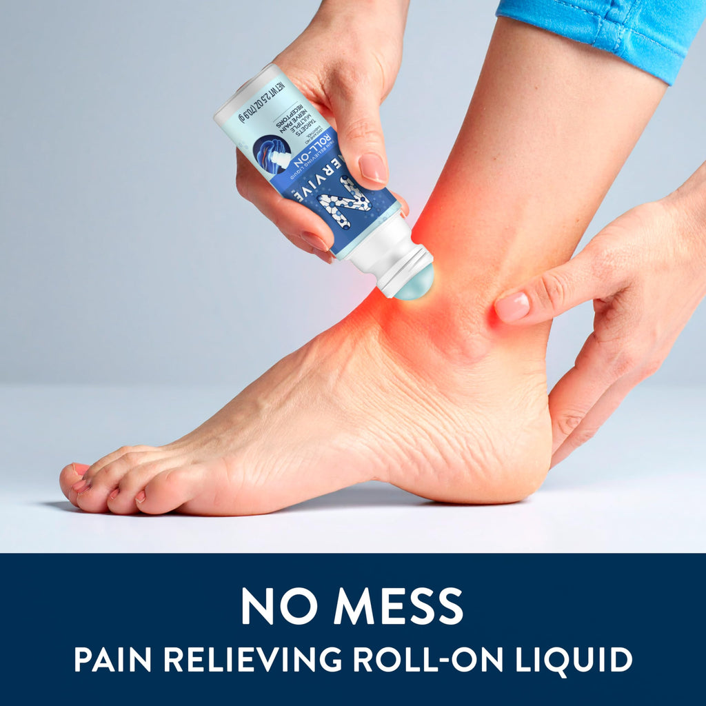 Nervive Pain Relieving Roll On, Lidocaine Roll On, Nervive Pain Relief, Lidocaine Topical, Foot Pain, Leg Pain, Hand Pain, Max Strength Formula, 2.5oz Nervive Au supplements