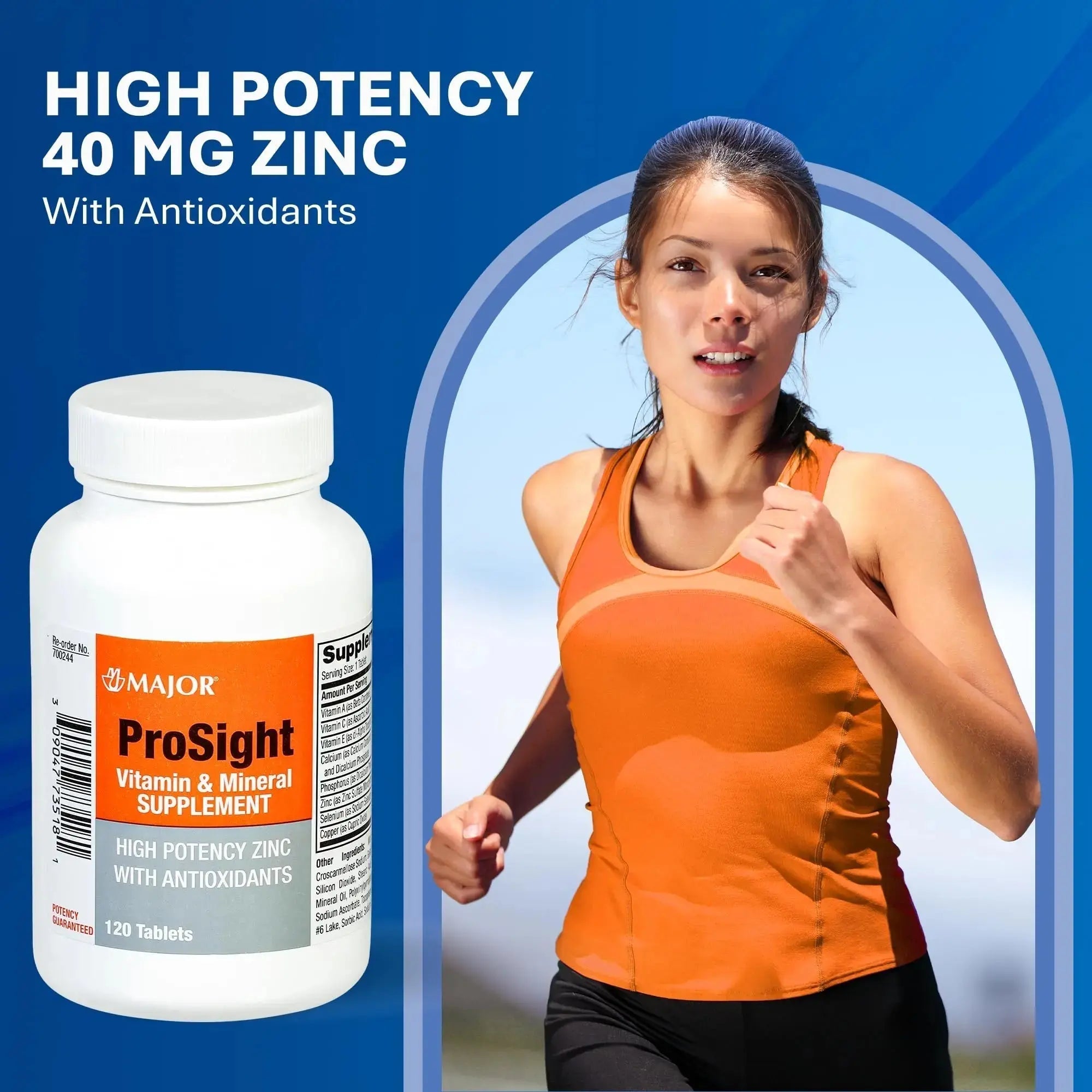 MAJOR ProSight Vitamin and Mineral Supplement - Daily Multivitamin for Women and Men with High Potency Zinc MAJOR Au supplements