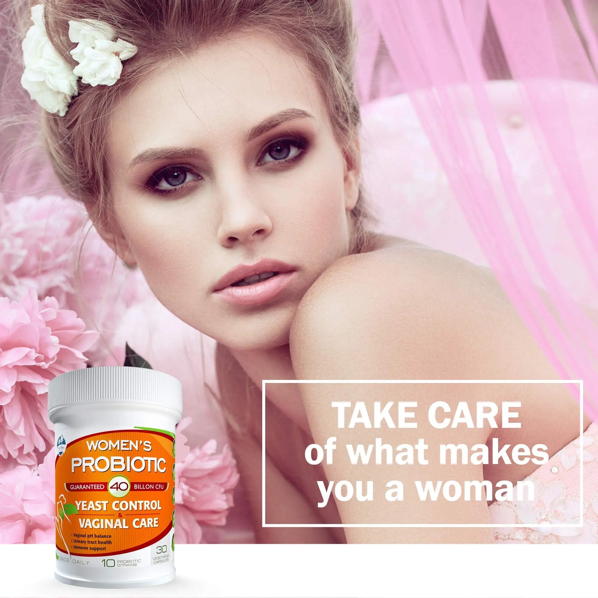 TAIGASEA Probiotics for Women, 40 Billion CFU, 10 Strains for Yeast Control, Vaginal and Urinary Tract Health TAIGASEA Au supplements