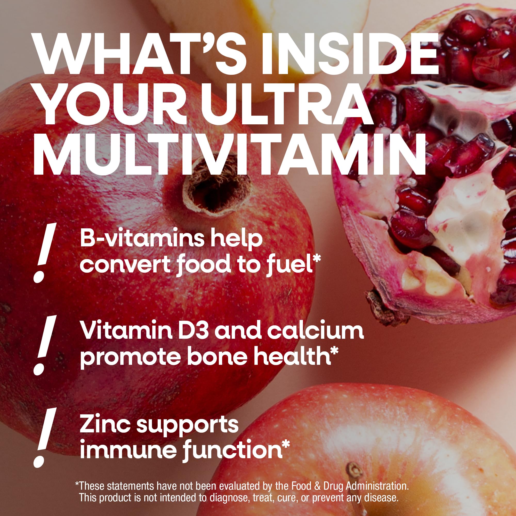 Nature's Way Alive! Men’s 50+ Daily Ultra Multivitamin, High Potency Formula, Supports Healthy Brain, Eyes & Heart*, with Methylated B12