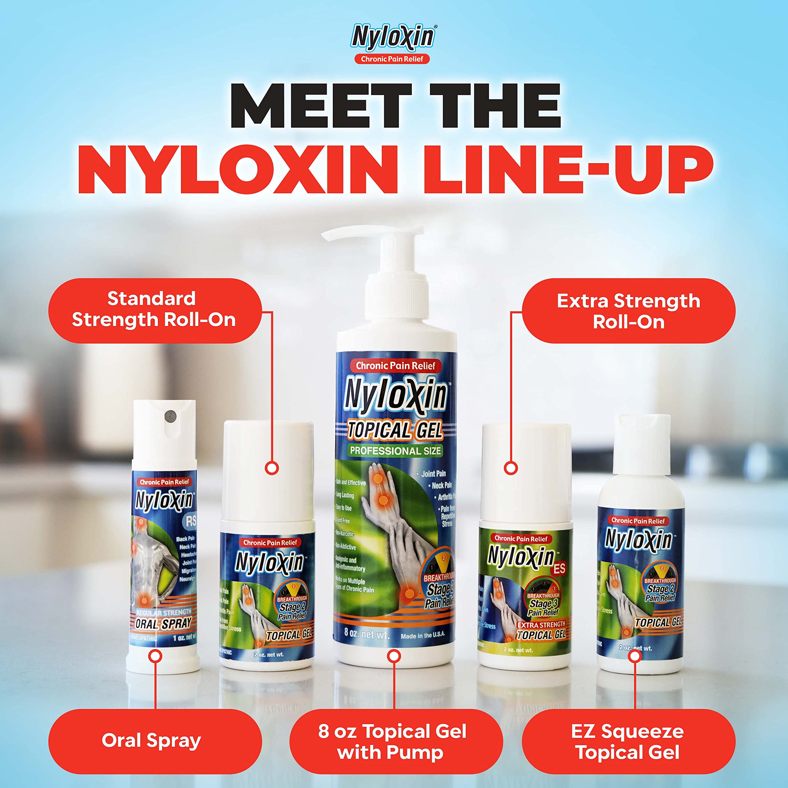 Nyloxin Easy Squeeze Bottle Arthritis Pain Relief Gel, Back Pain Relief, Neuropathy Pain Relief, Nerve Pain Relief, Knee Pain Relief, Foot Pain Relief, Muscle Pain Relief, Joint Pain Relief (2 oz) Nyloxin Au supplements