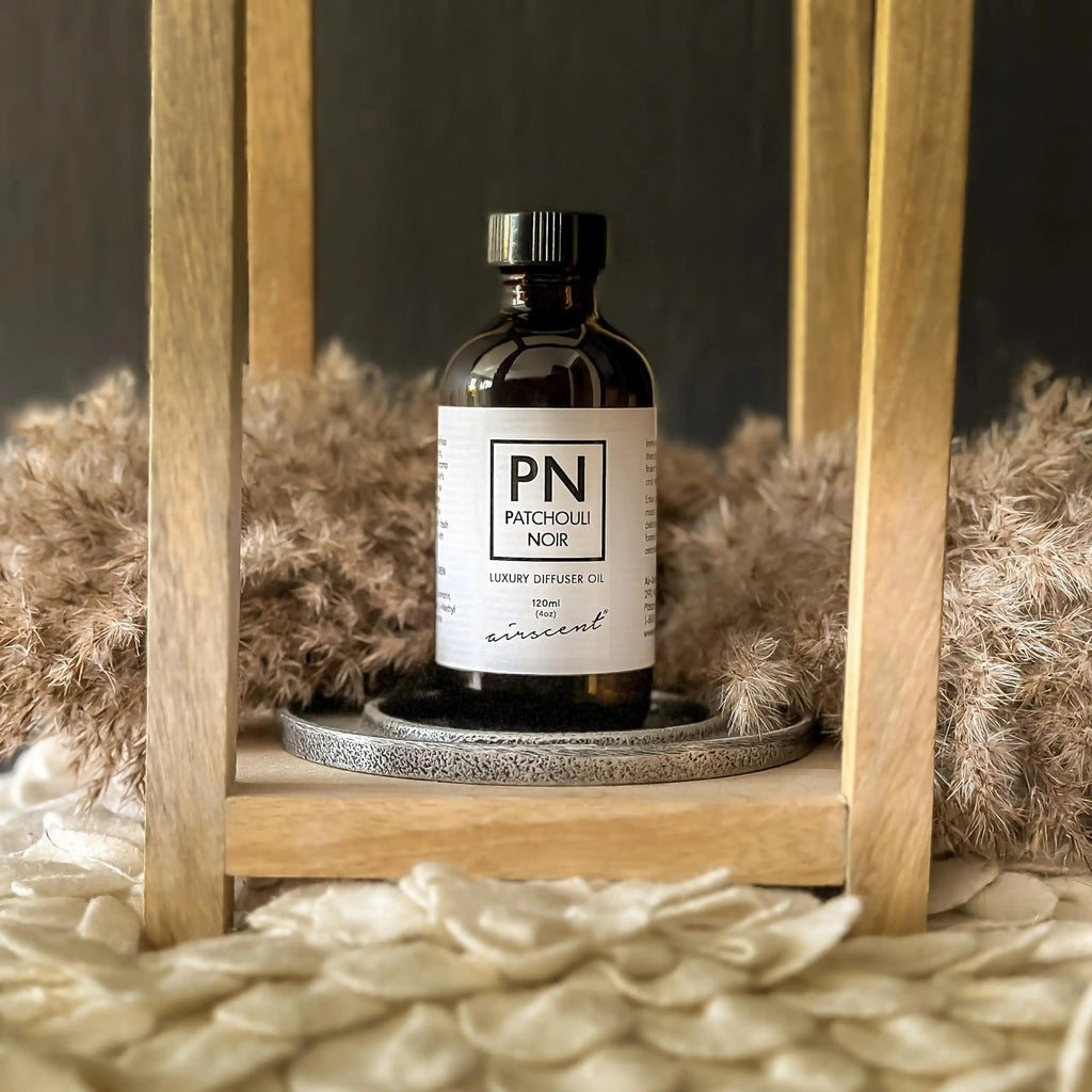Patchouli Noir Diﬀuser Oil - Air-Scent Aroma and Essential Oil Blend - 120 Milliliter (4 ﬂ oz) Bottle Air-Scent Au supplements