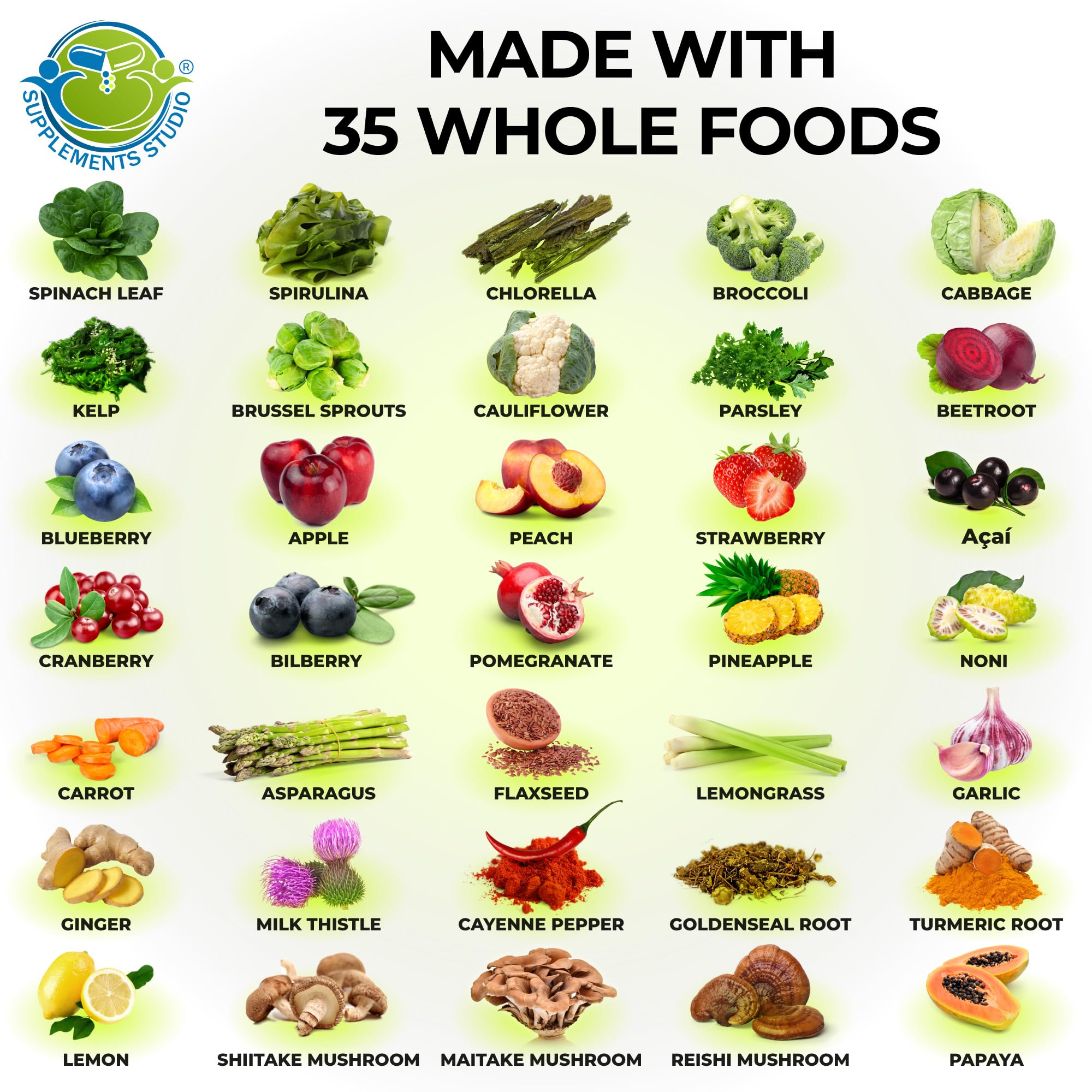 Vegan Whole Food Daily Multivitamin with Iron, Methylated Multivitamin for Women and Men, Made with Fruits & Vegetables, B-Complex, Probiotics, Enzymes
