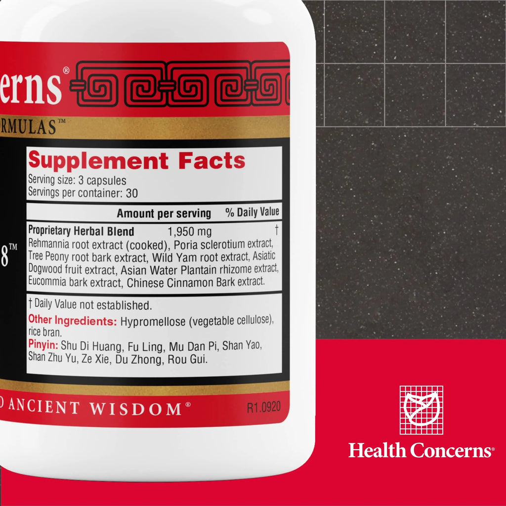 Health Concerns Rehmannia 8 - Back Discomfort & Urinary Tract Health for Women & Men Health Concerns Au supplements