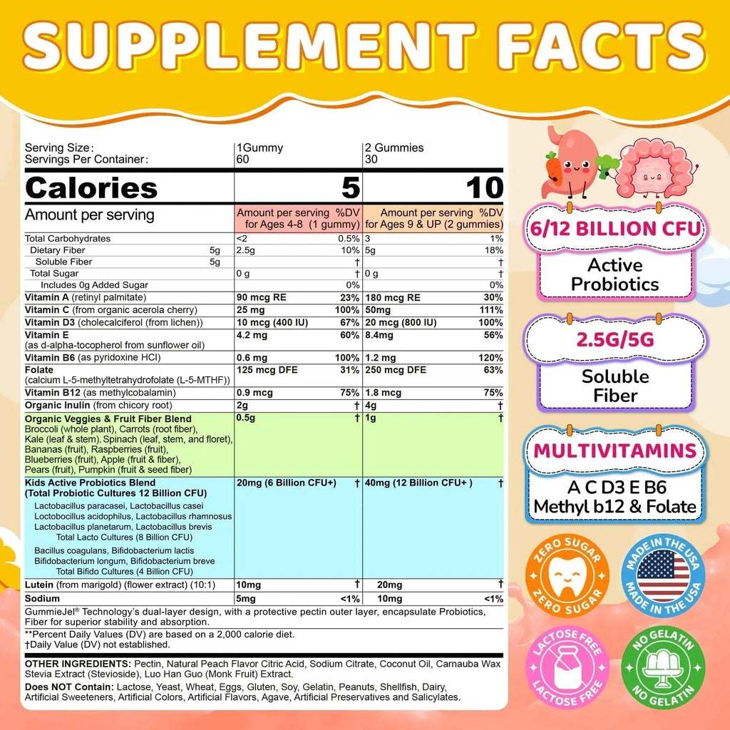 NEVISS Multivitamin for Men & Probiotics for Kids Teen + Veggie & Fruit Fiber Gummies NEVISS Au supplements