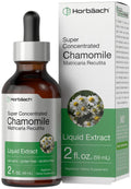 Chamomile Extract Liquid | 2 fl oz | Alcohol Free Supplement | Vegetarian, Non-GMO Horbäach Au supplements