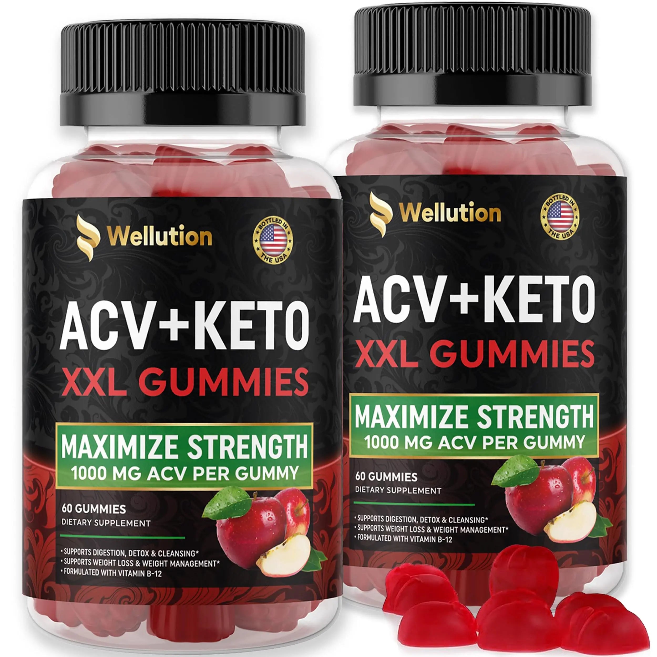 WELLUTION (2 Pack Gummies Apple Cider Vinegar - Formulated to Support Healthy Weight WELLUTION Au supplements