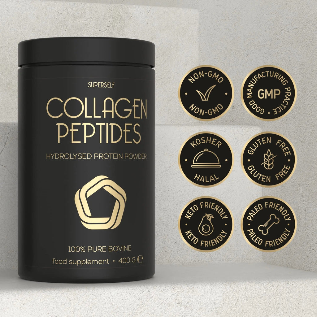 Premium Collagen Powder - Collagen Supplements for Women & Men - Pure Bovine Collagen Peptides 400g SuperSelf Au supplements